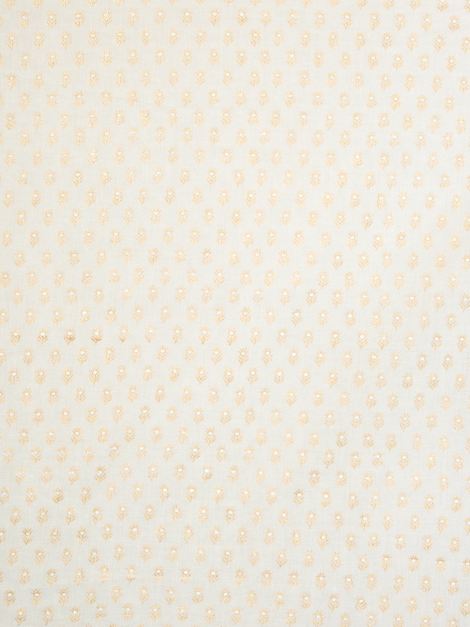 Malar White Hand Block Print Saree