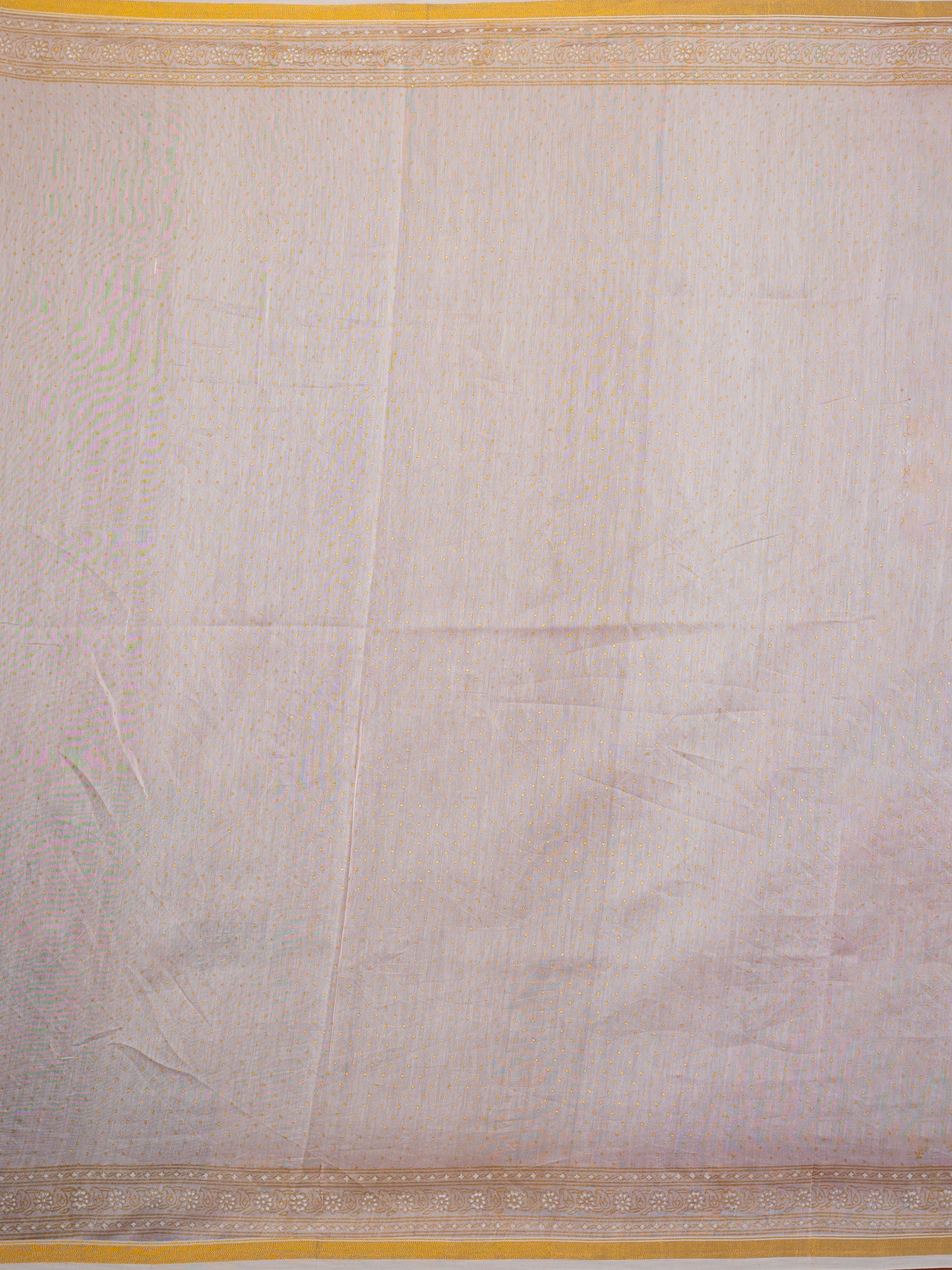 Malar Baby Pink Hand Block Print Saree