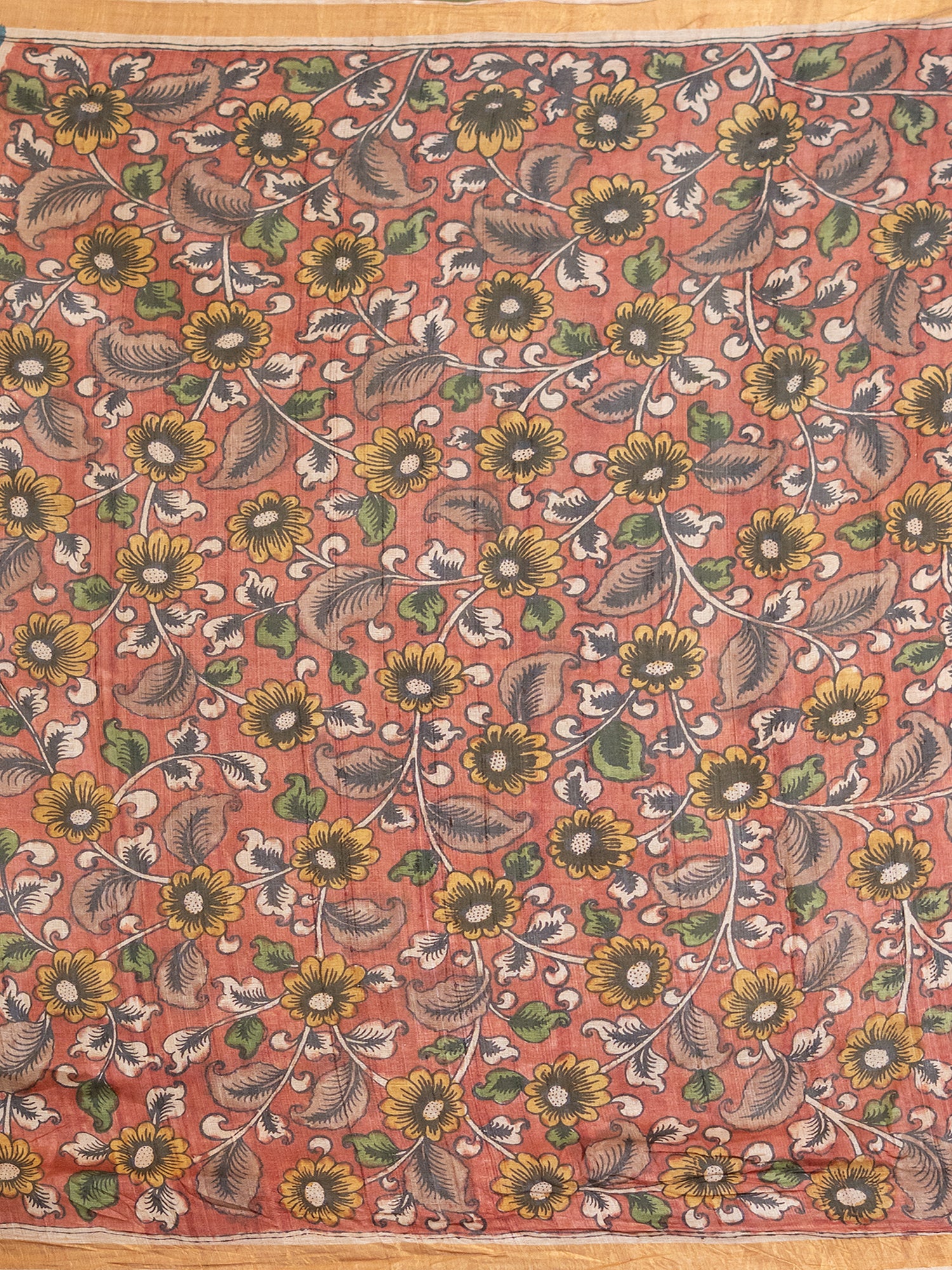 Manjari Blue Kalamkari Saree