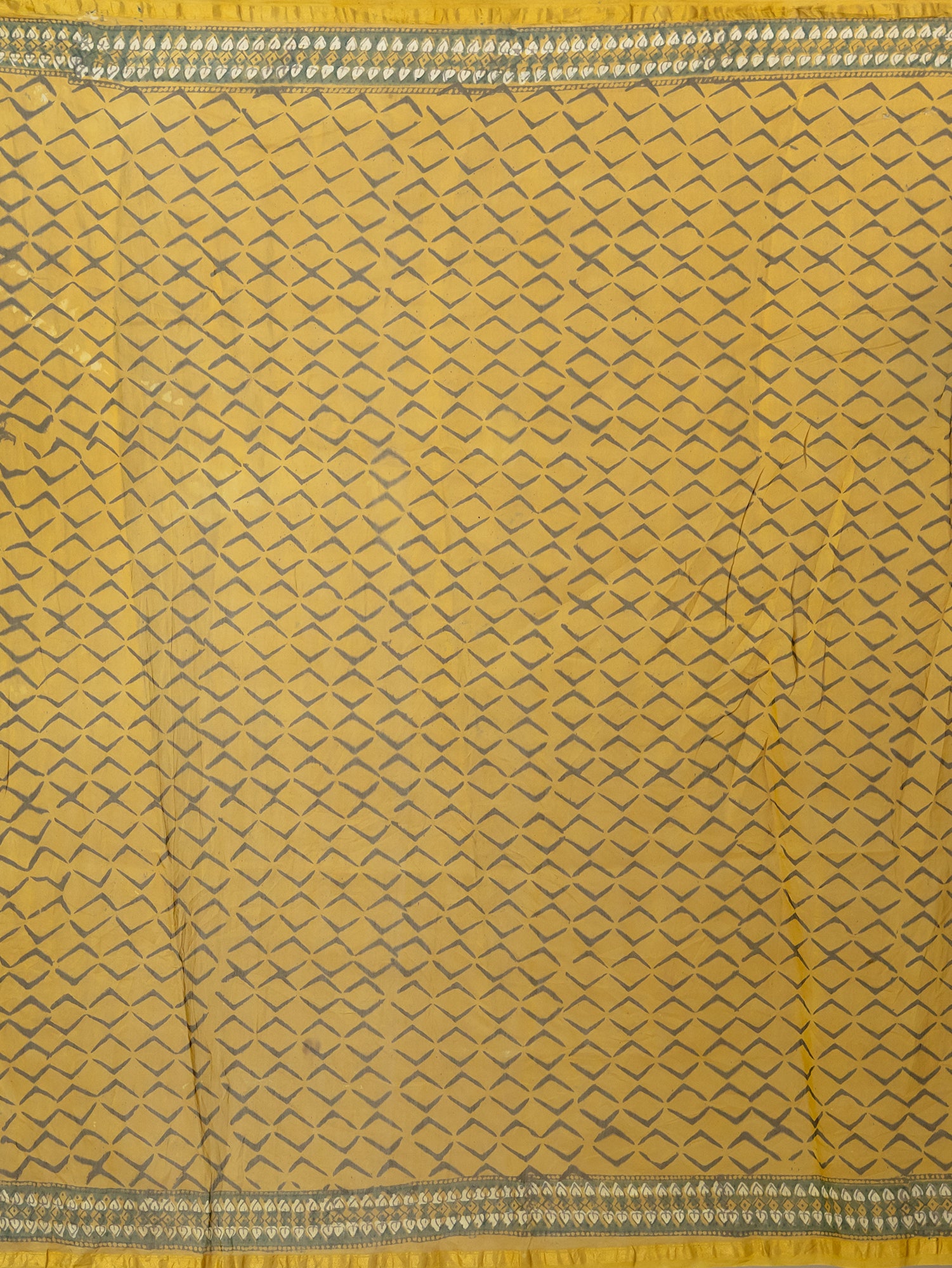 Raktika Mustard Ajrakh Saree