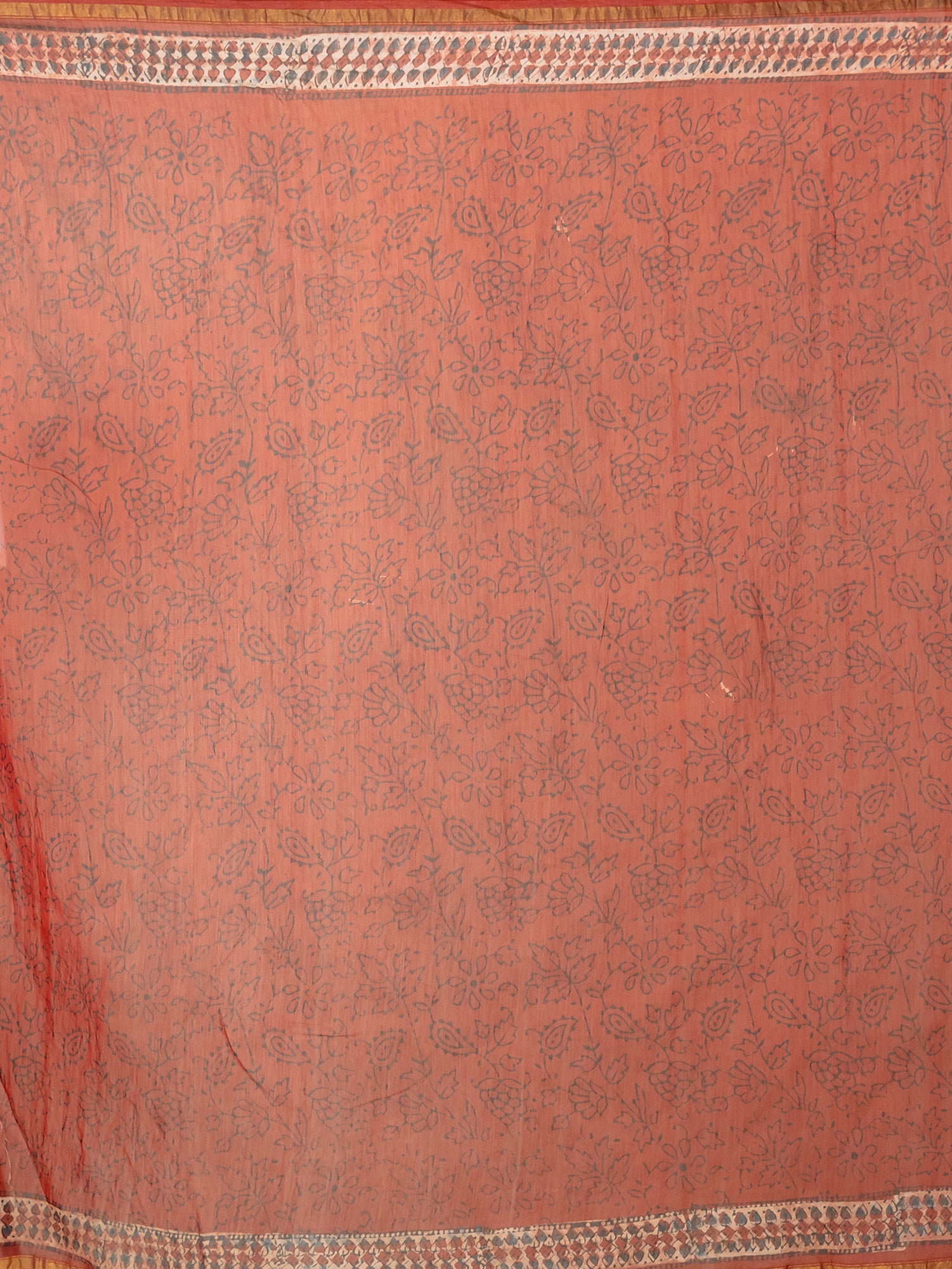 Raktika Red Ajrakh Saree