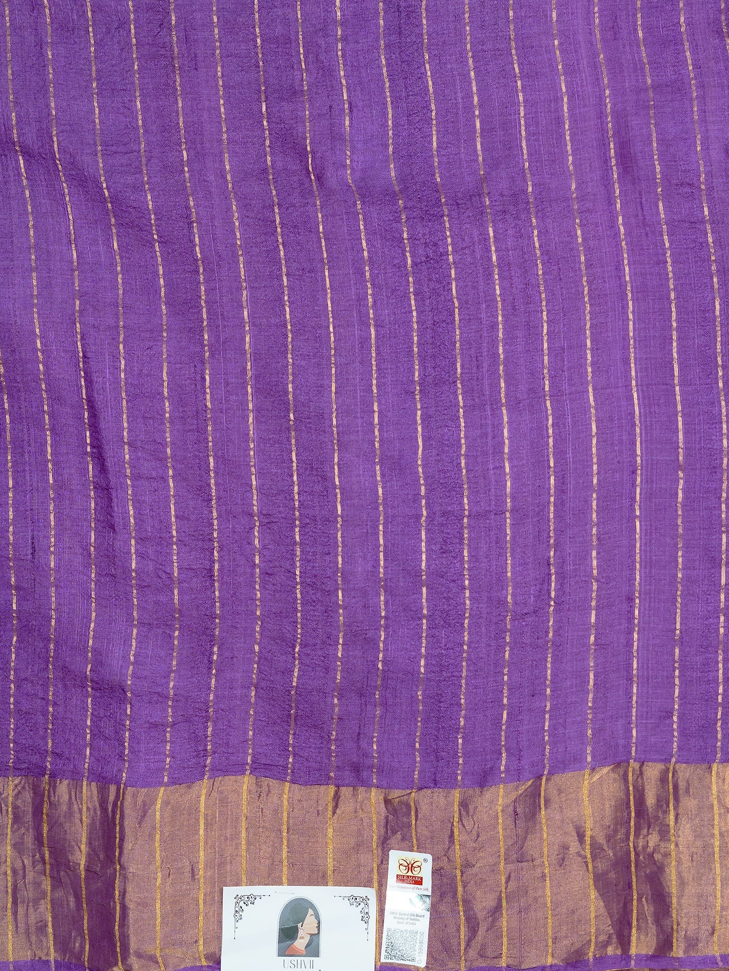 Lavanya Purple Shibori Saree