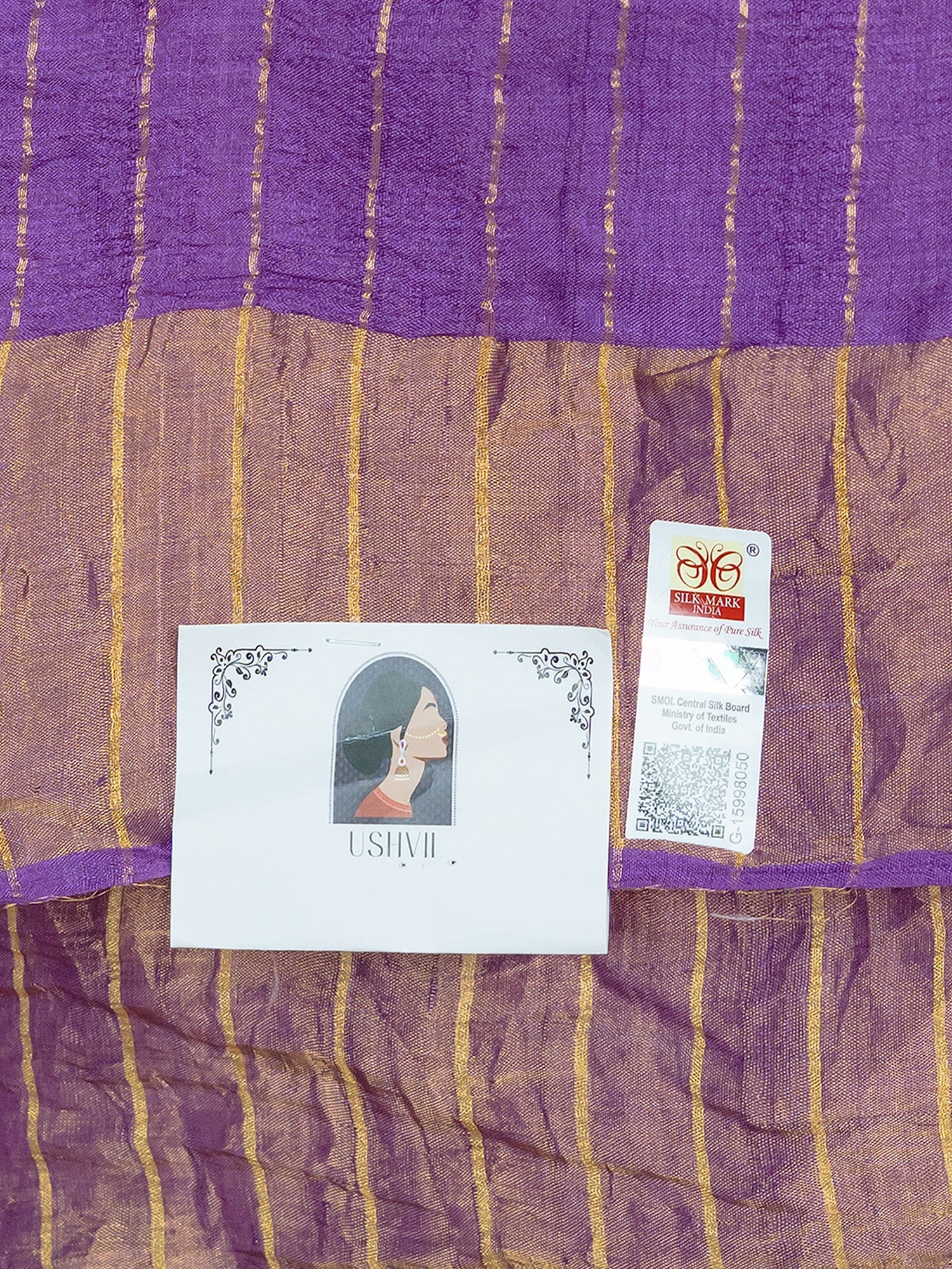 Lavanya Purple Shibori Saree