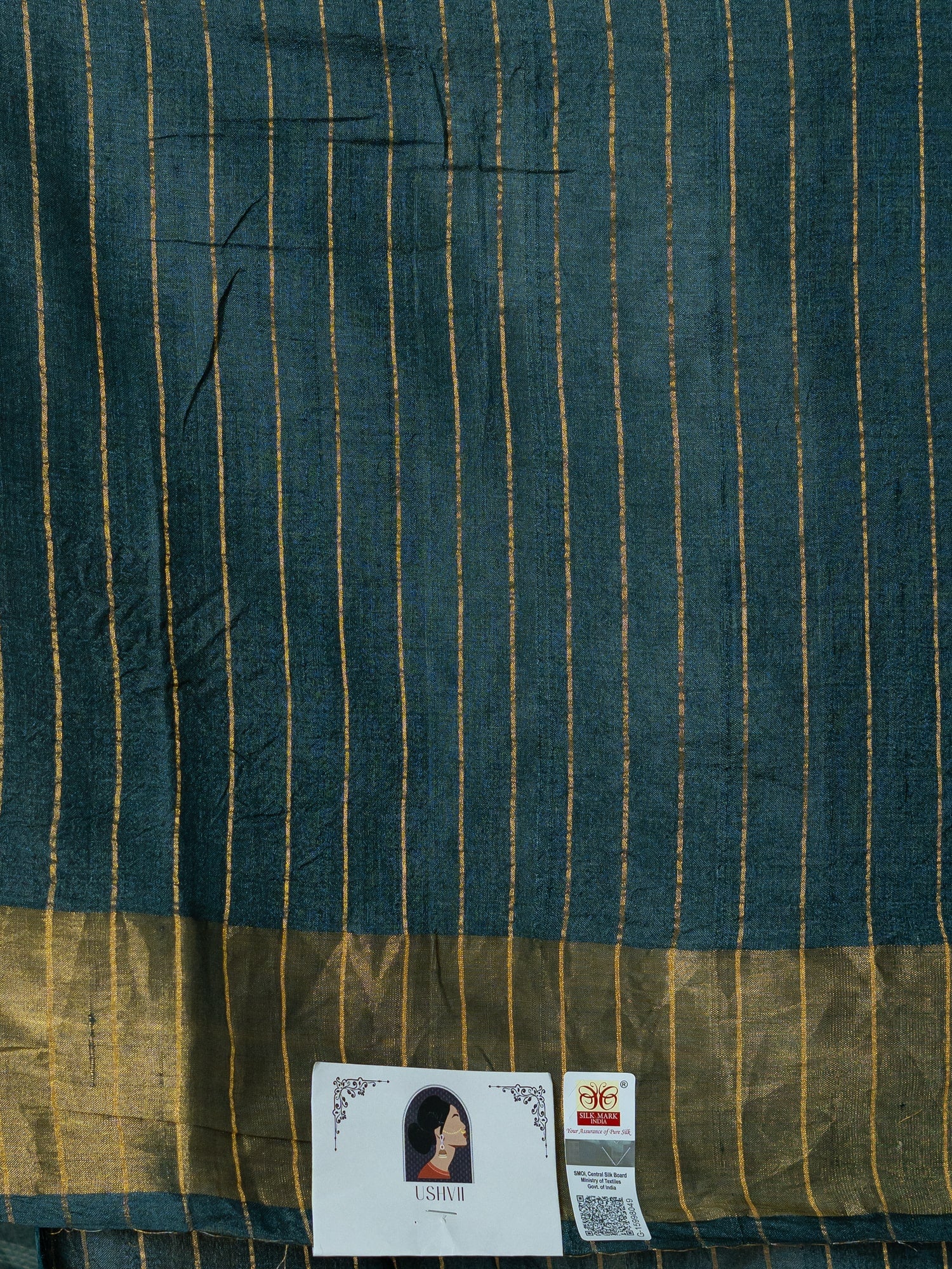 Zen Black Shibori Saree