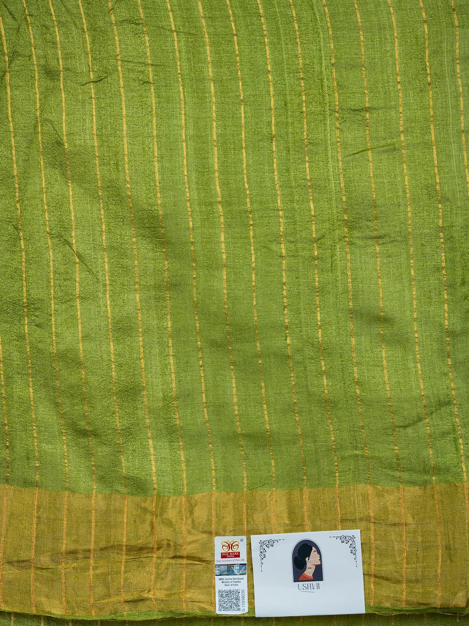 Kanti Limegreen Shibori Saree