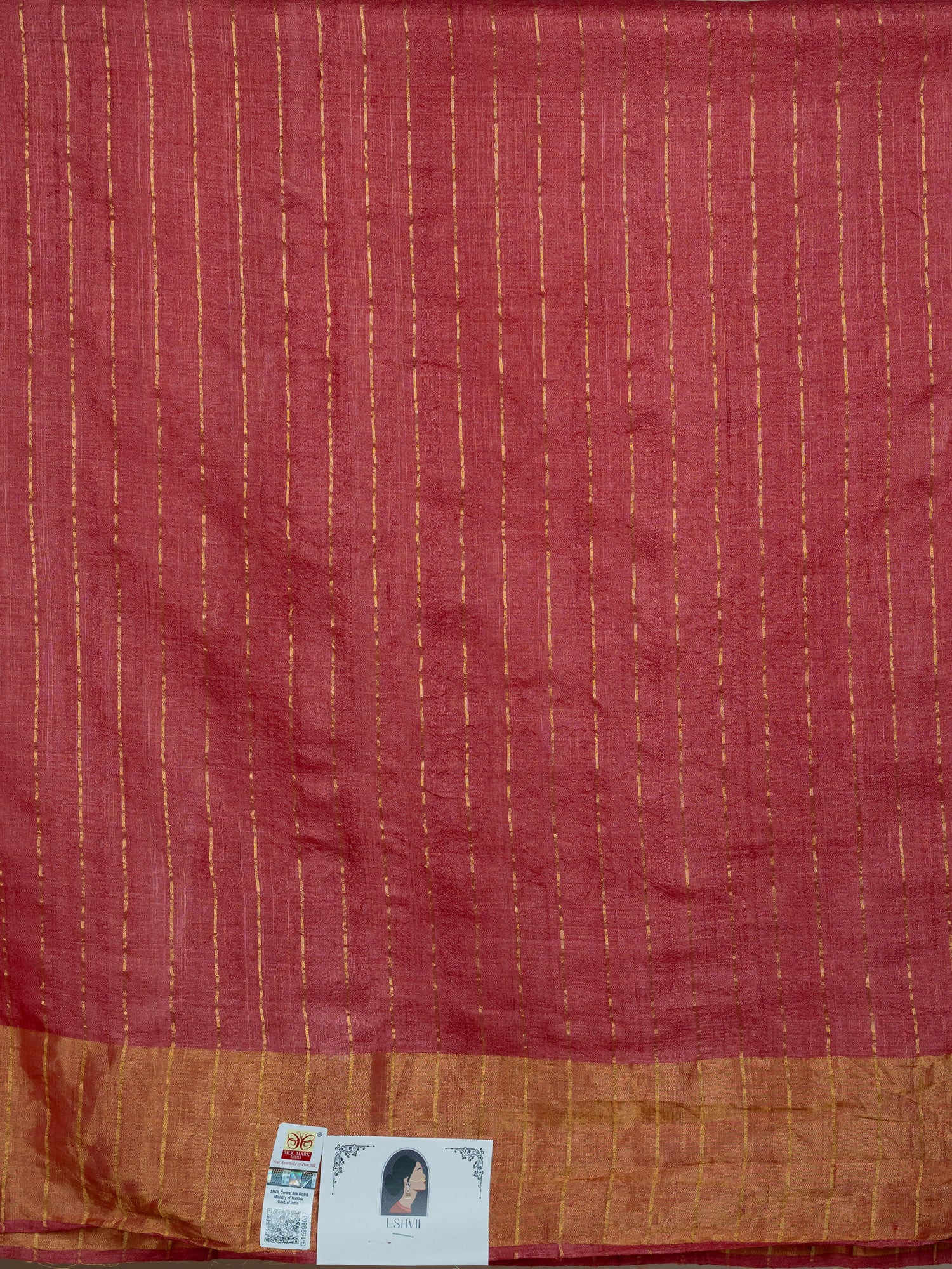 Aura Red Shibori Saree