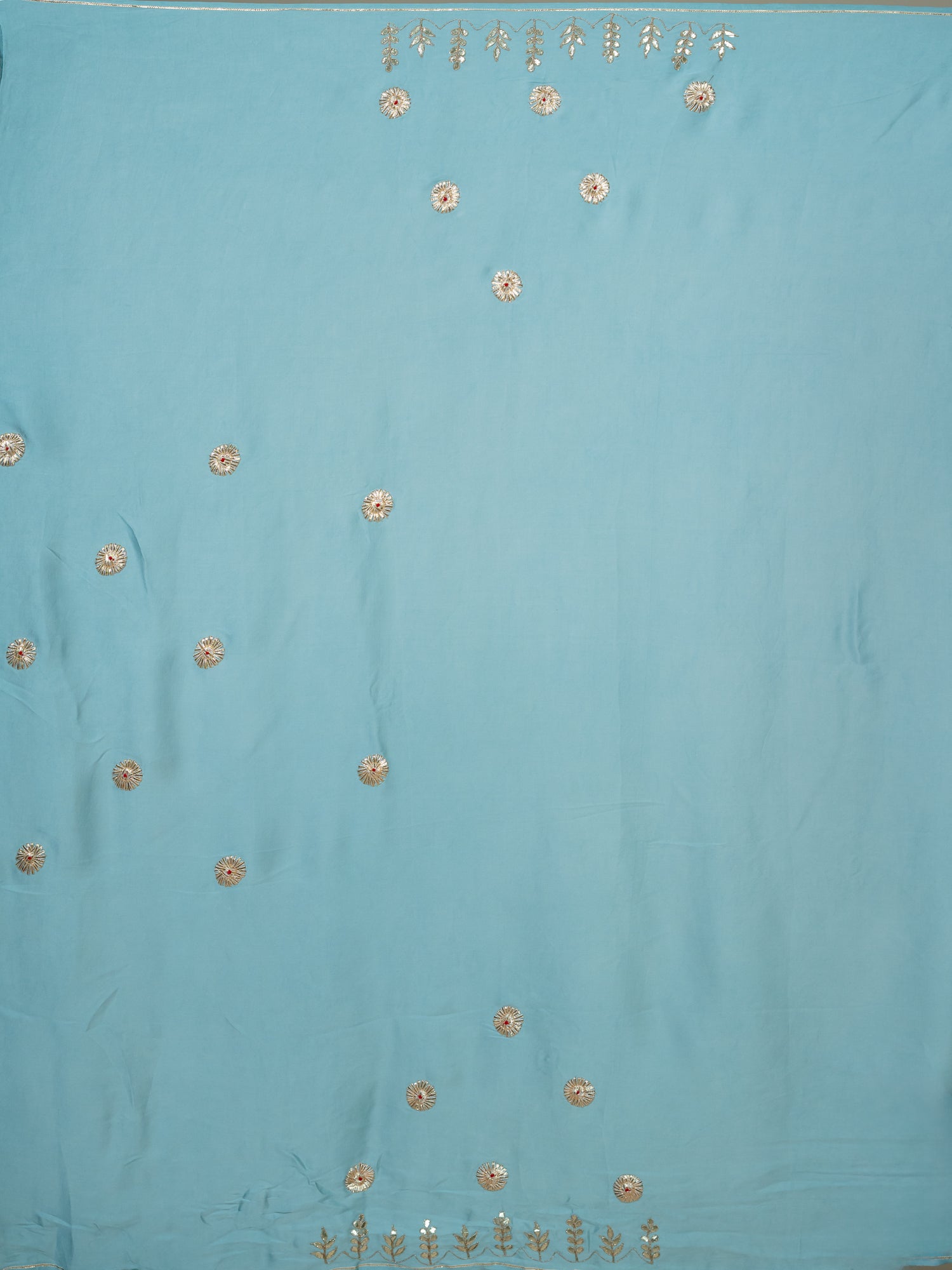 Malhaar Mint Gota Patti Saree