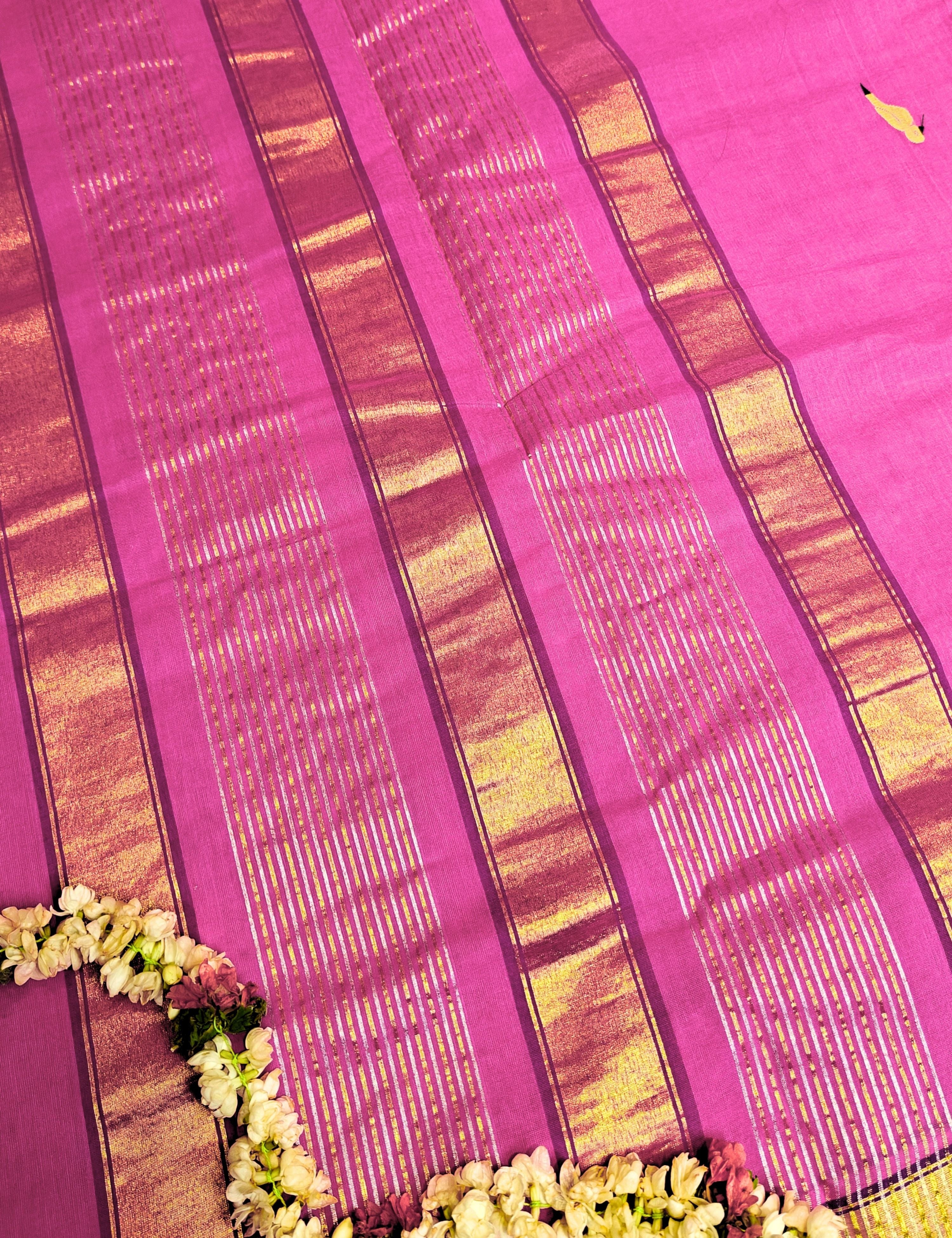 Tota Fuchsia Venkatagiri Saree