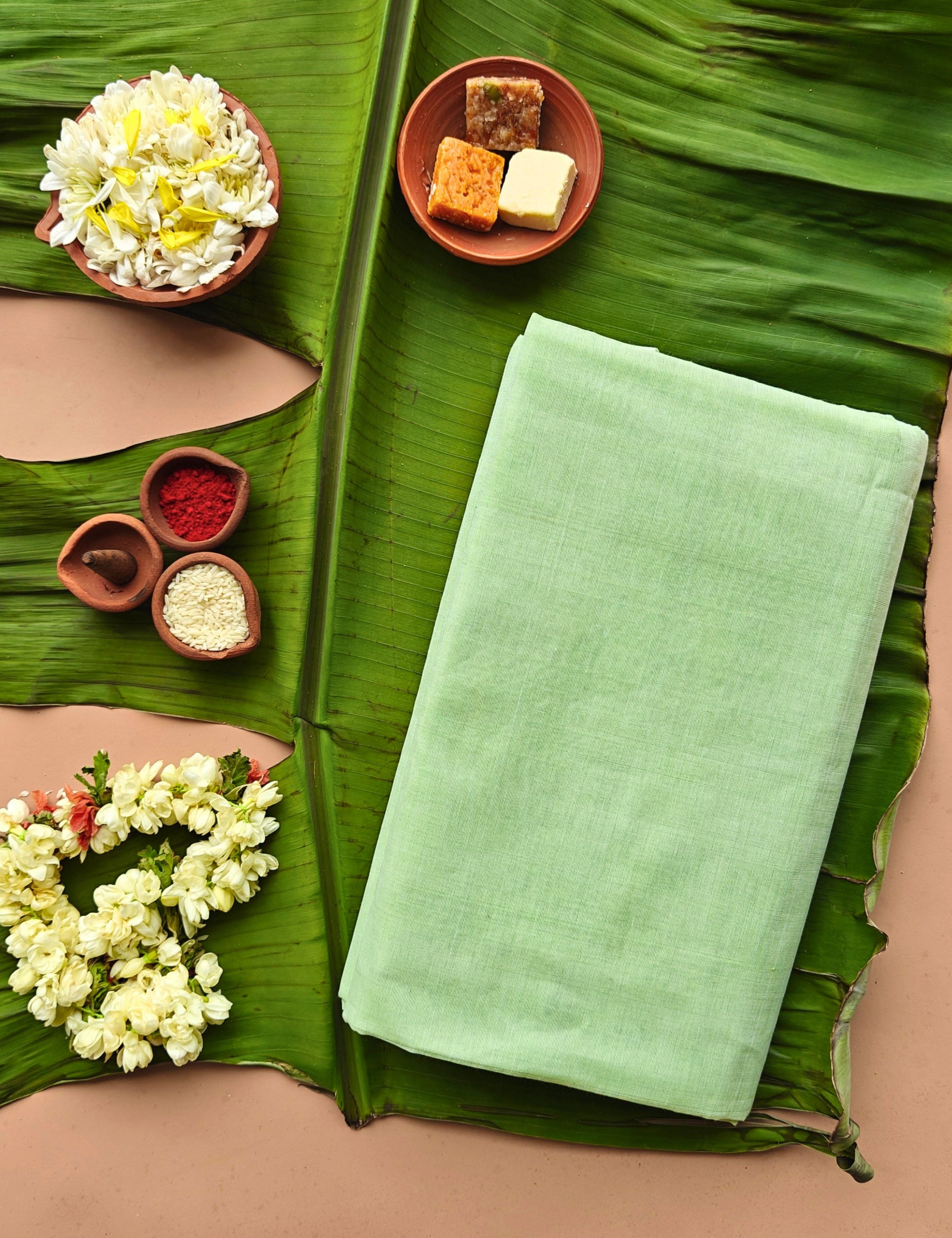 Sudarshan Pista Venkatagiri Saree