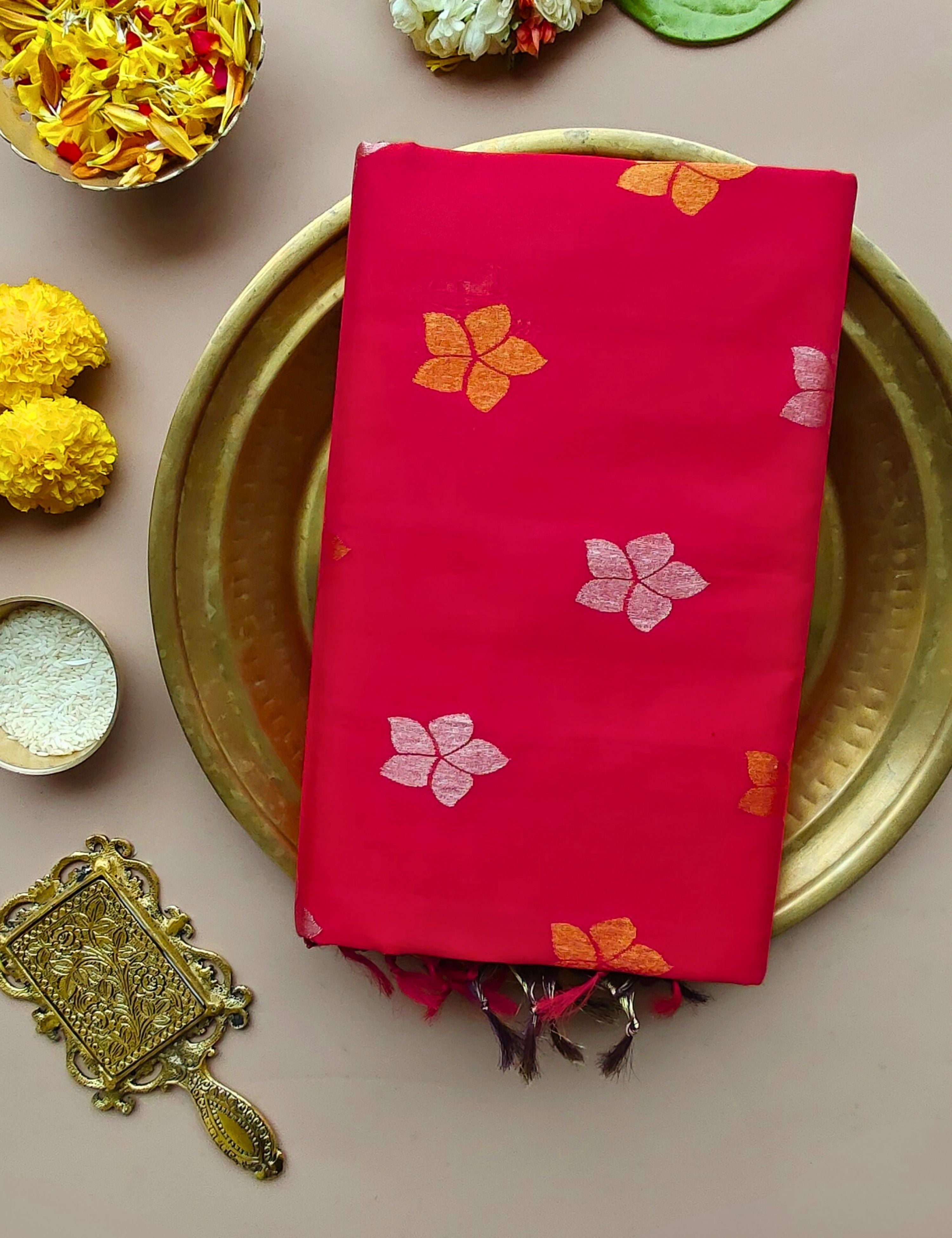 Aparajita Red Venkatagiri Saree