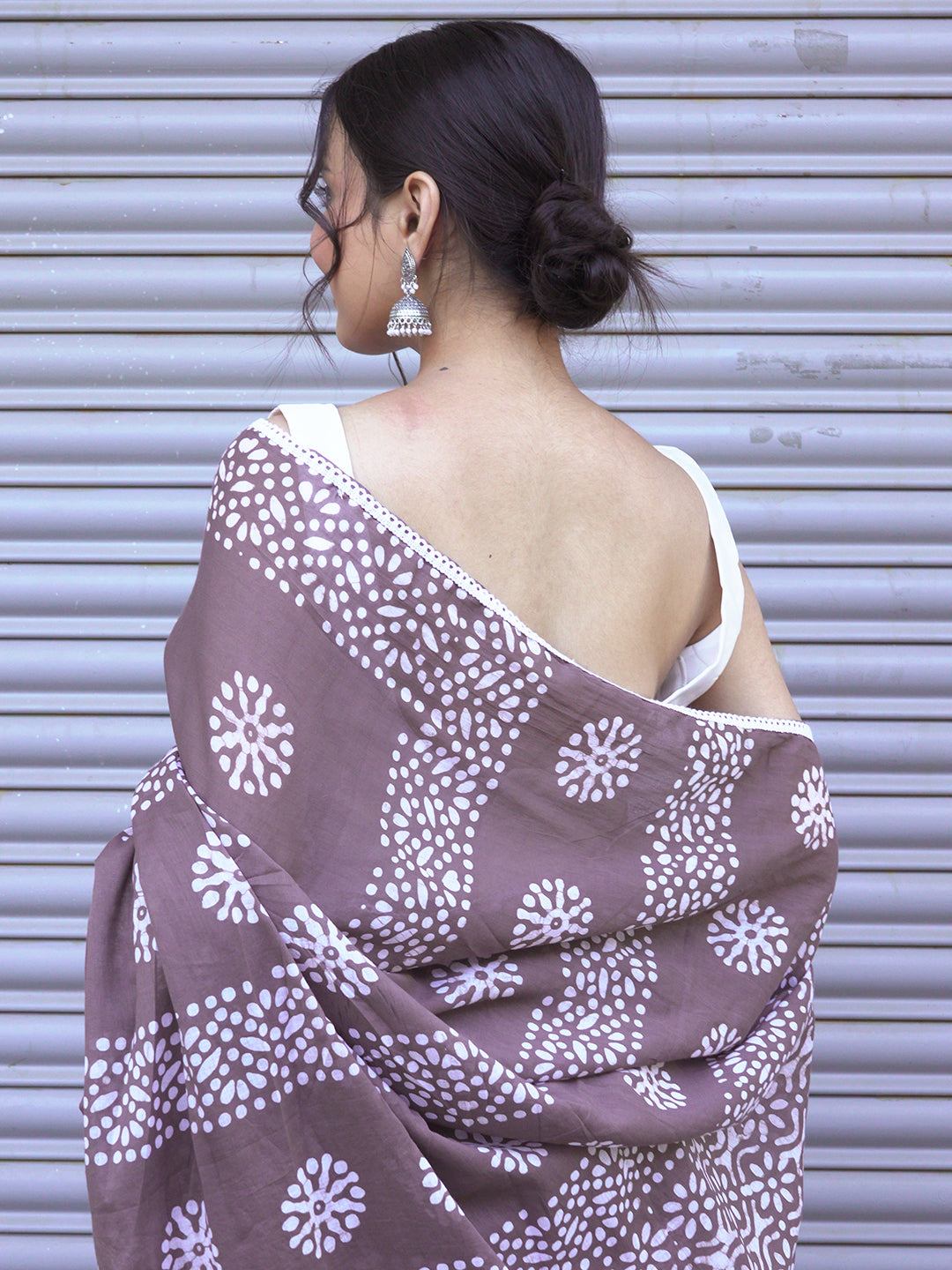 Suti Mudra Sand Batik Saree
