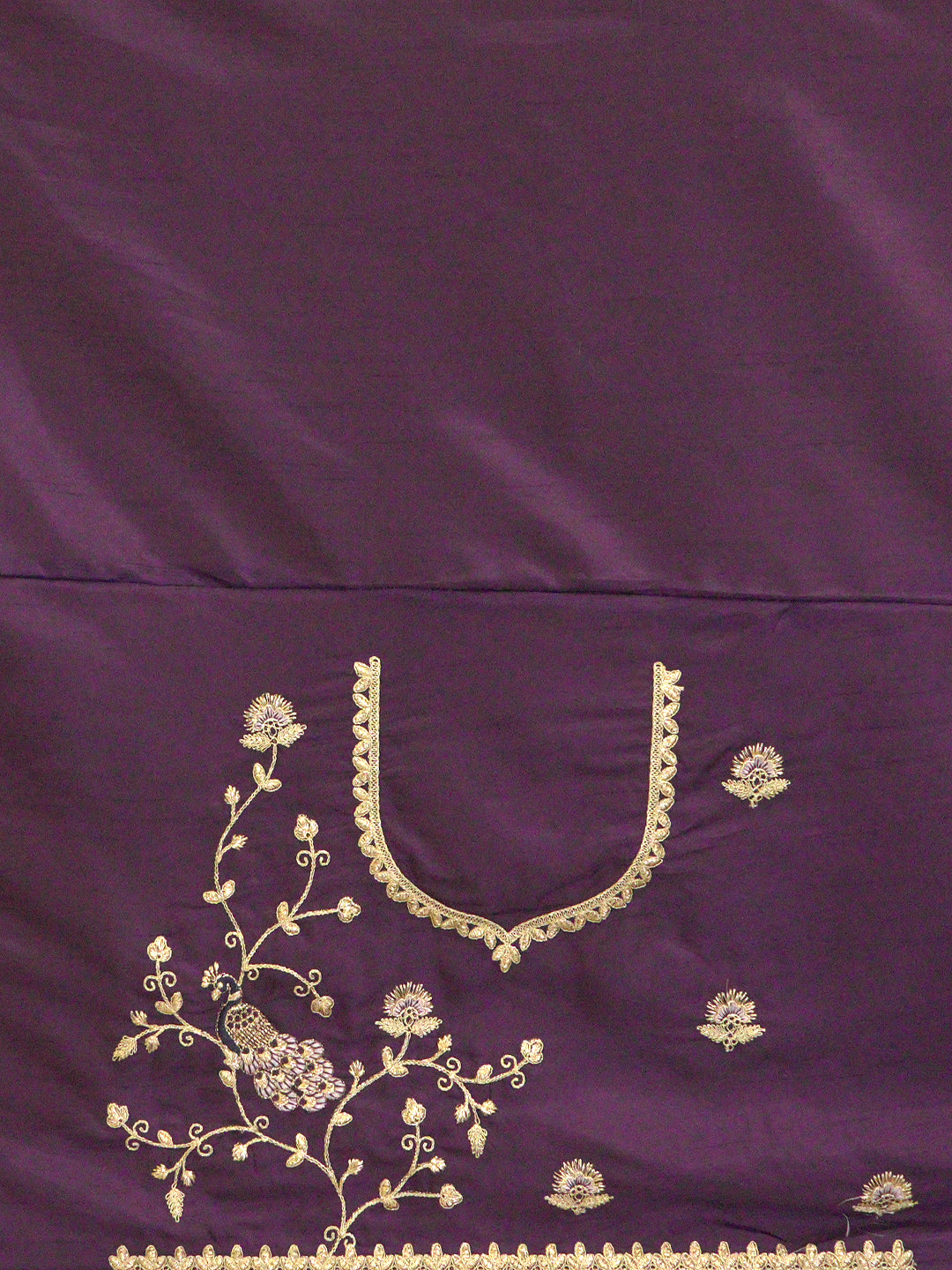 Gota Lavender Embroidered Saree