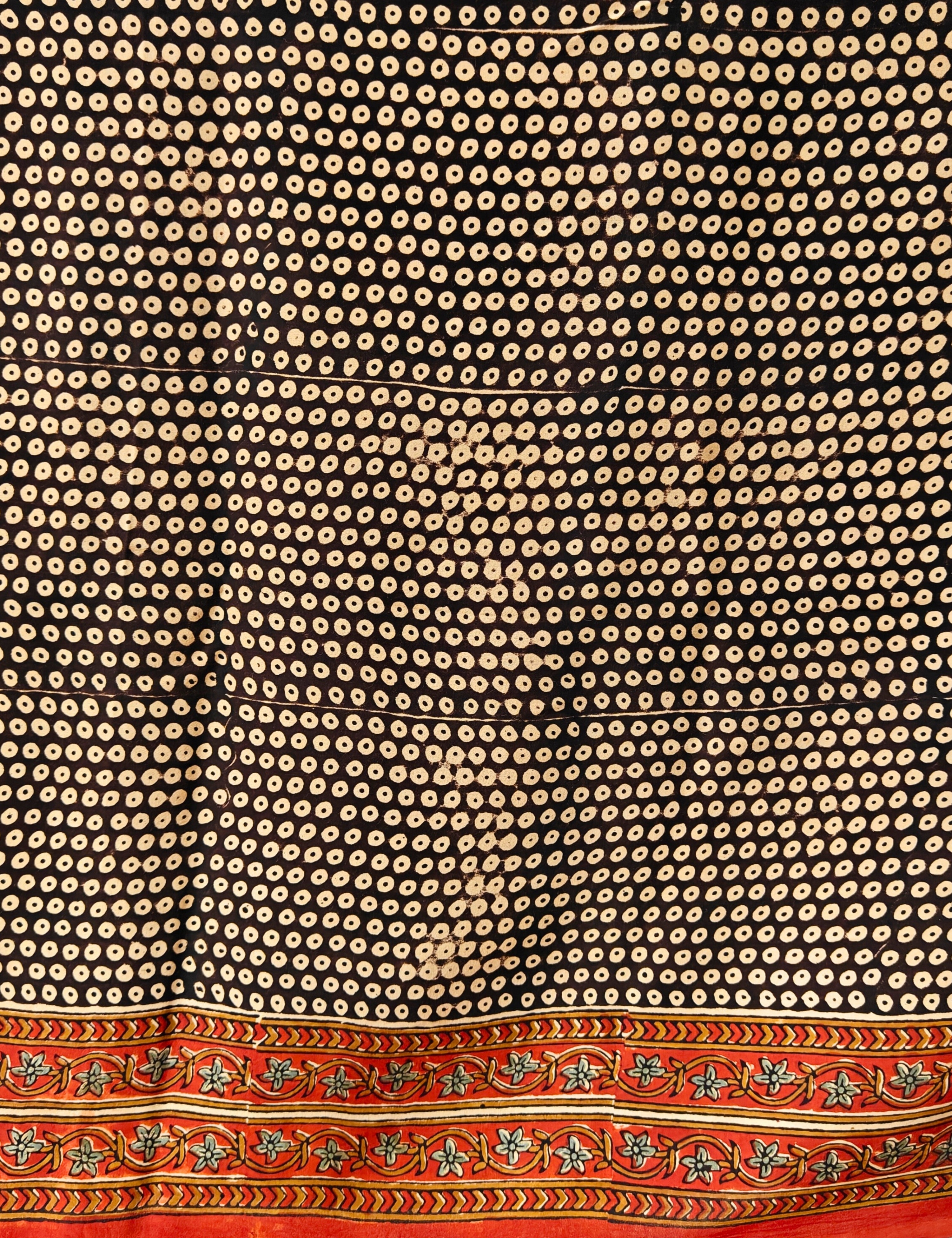 Upvan Maroon Bagru Saree