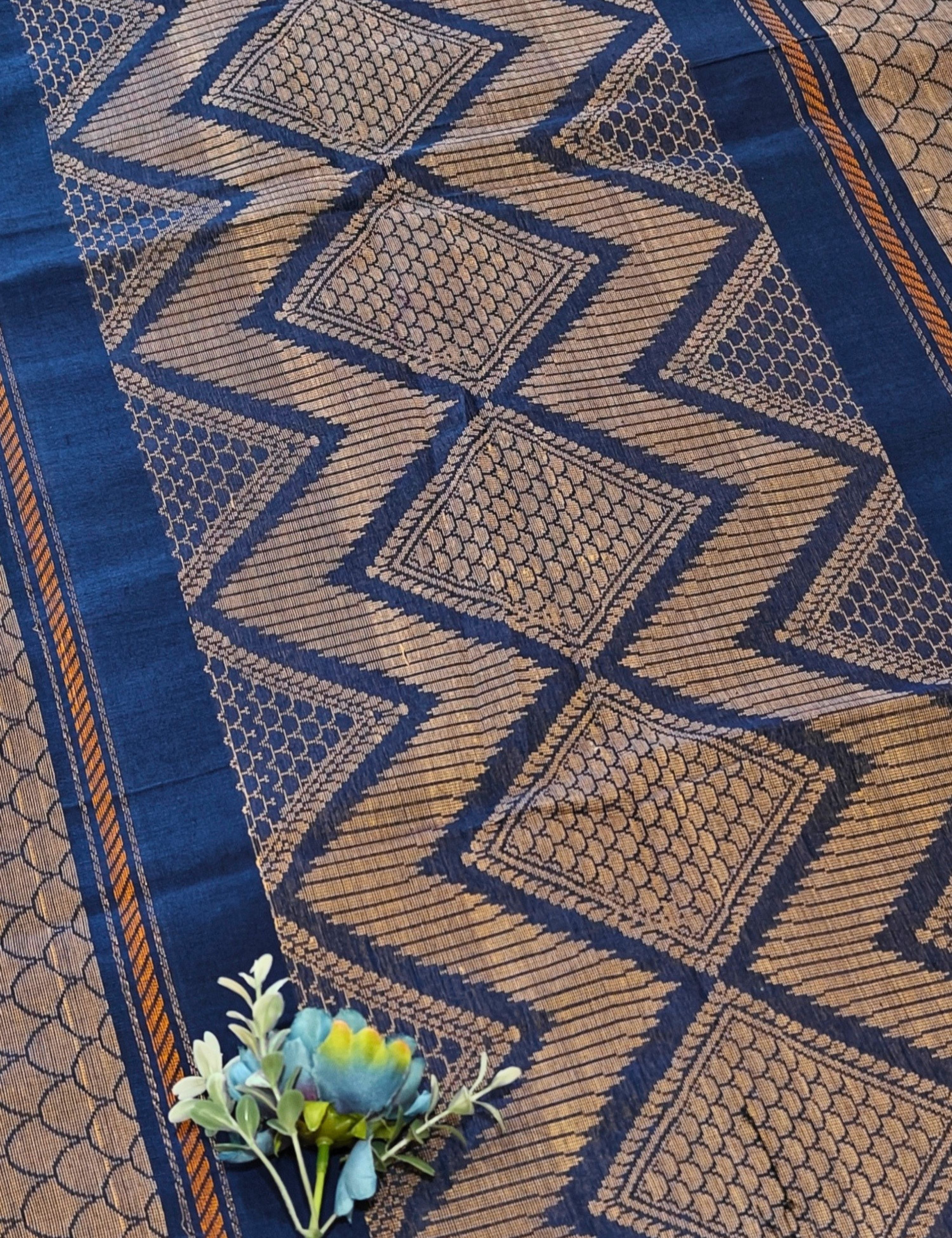 Blue Negamam Cotton Saree