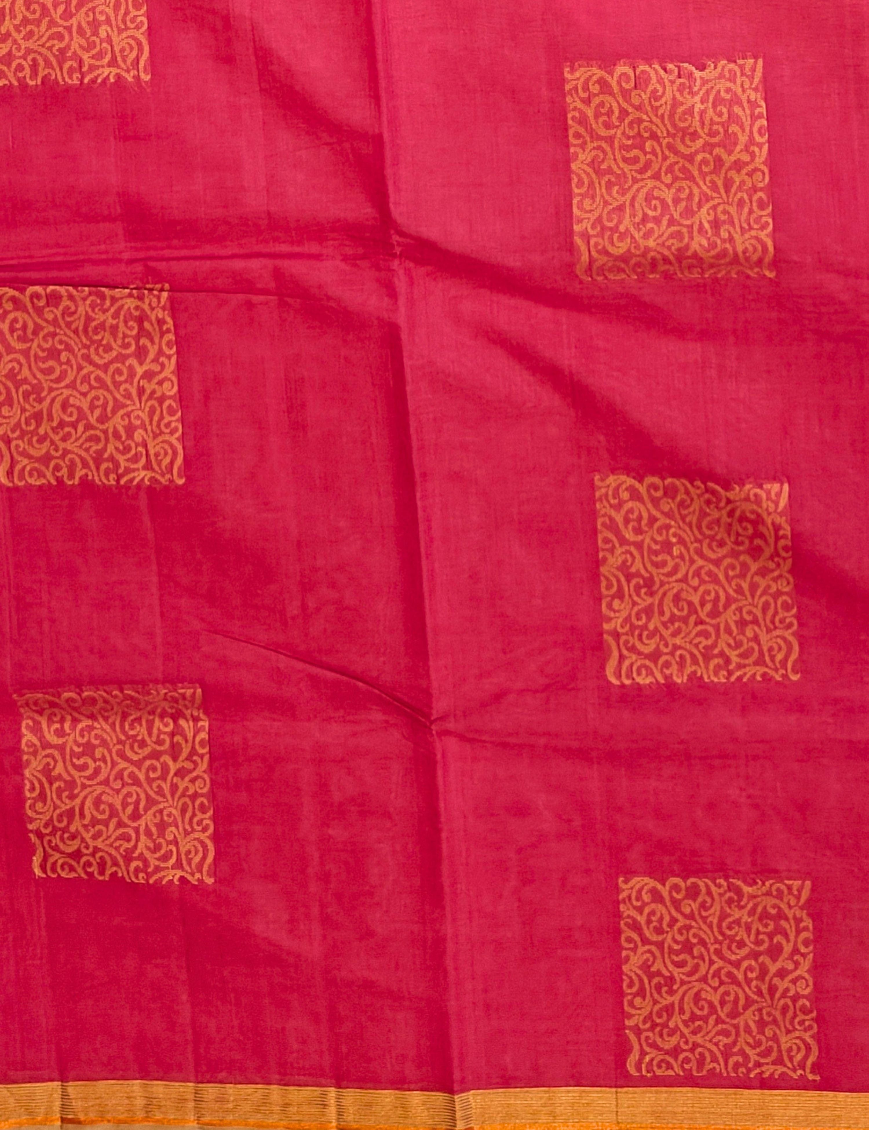 Coral Negamam Cotton Saree