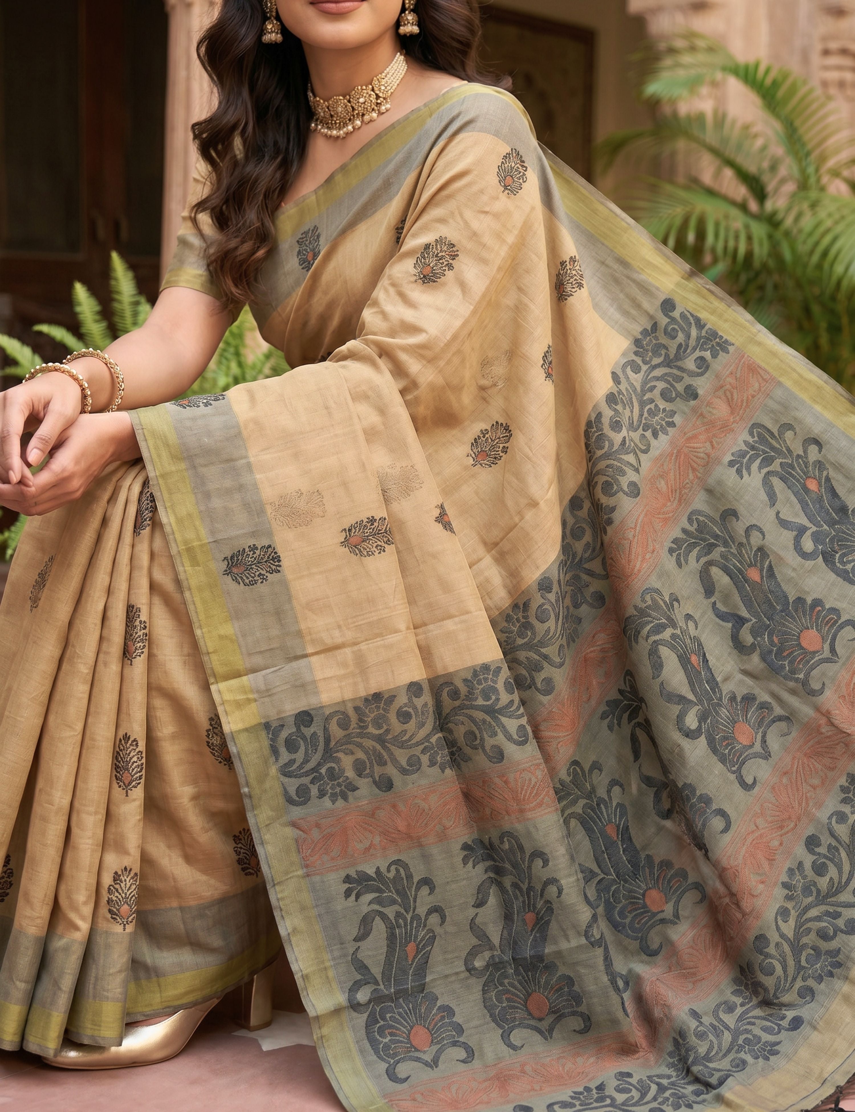 Henna Negamam Cotton Saree