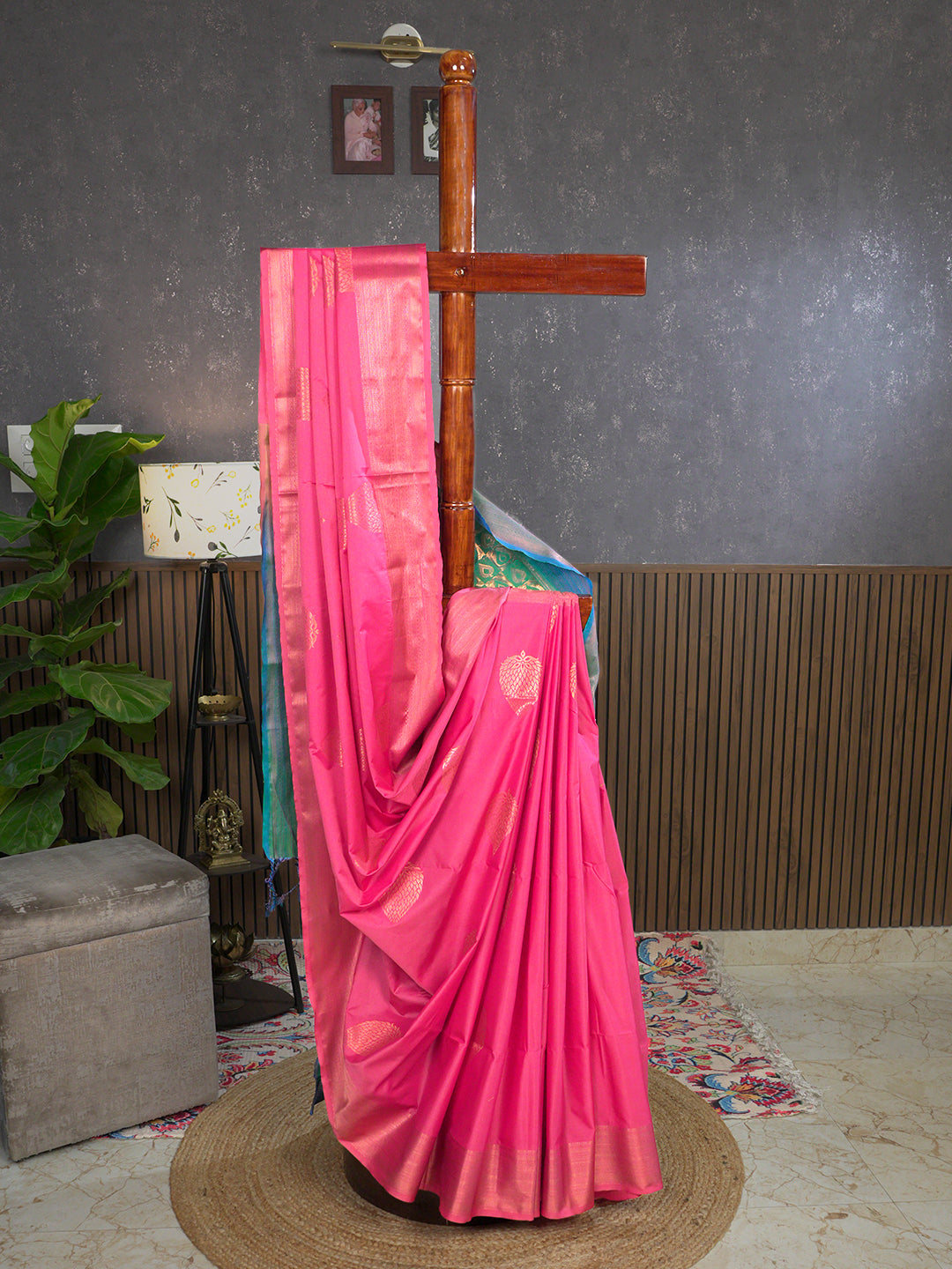 Varnika Red Soft Semi Silk Saree