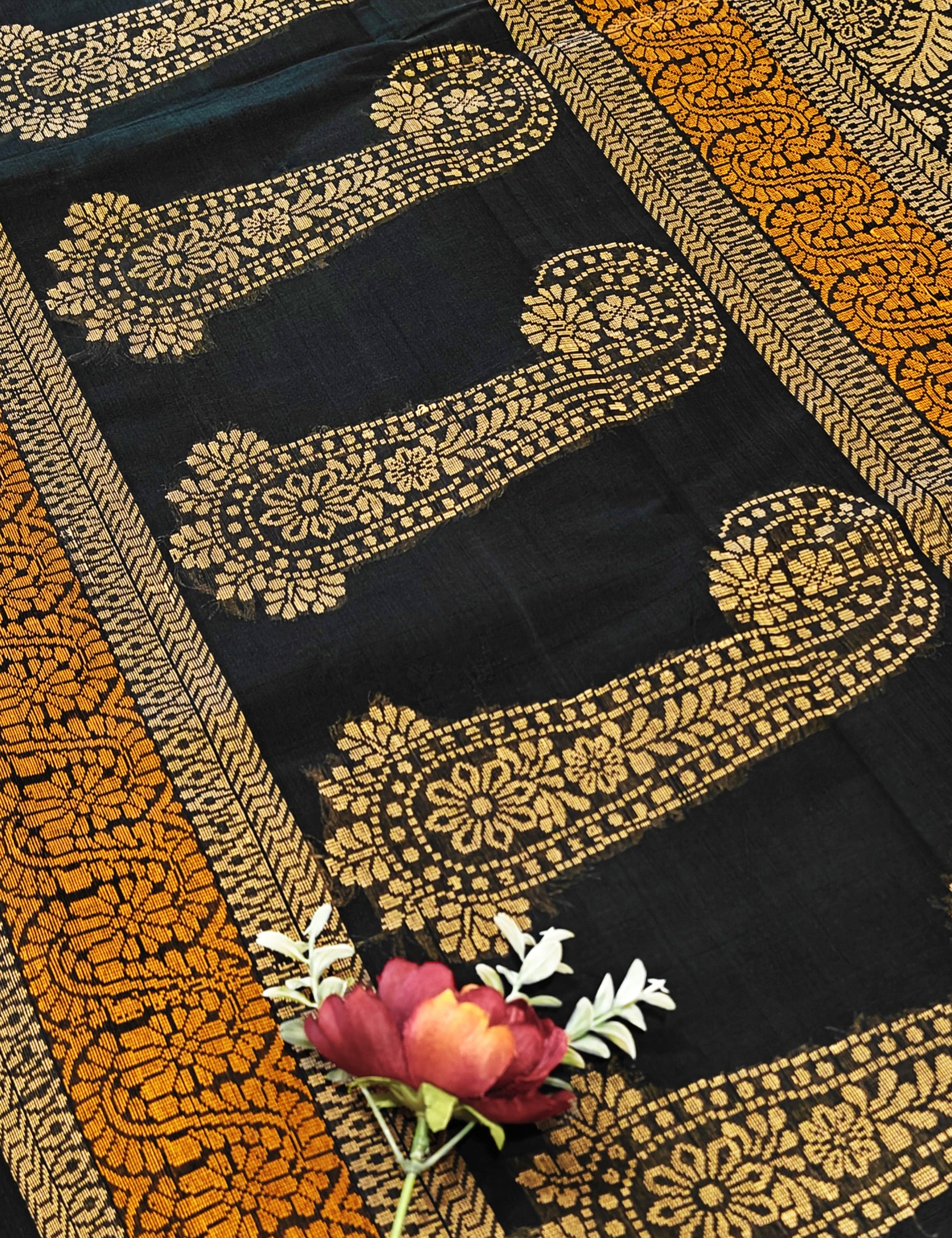 Brown Negamam Cotton Saree