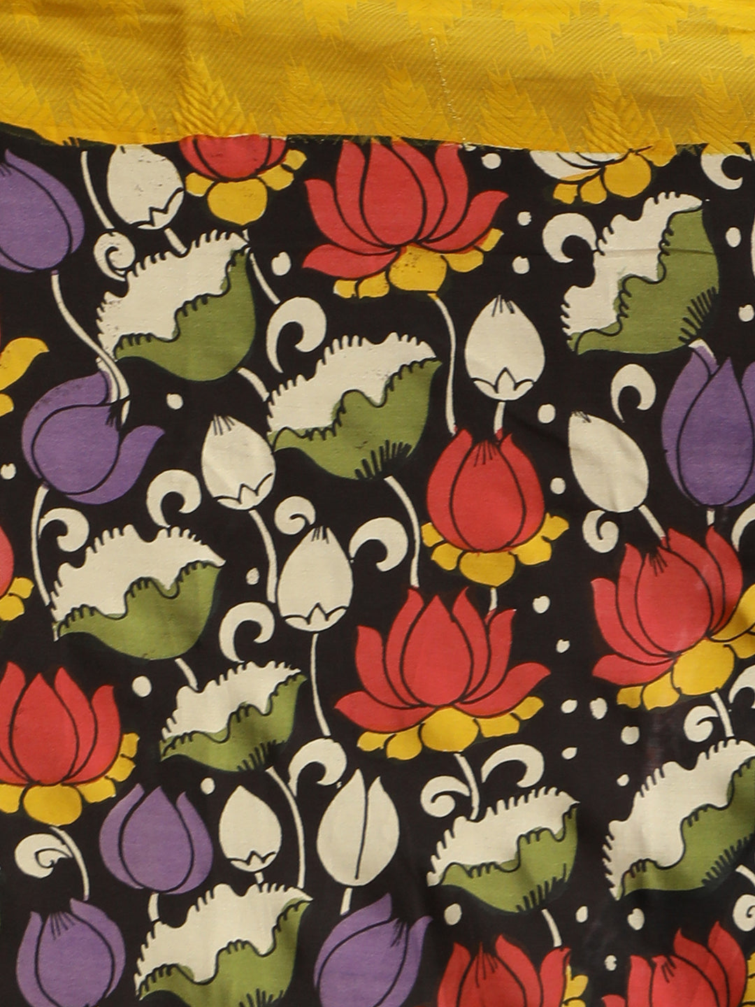 Pushp Multicolored Kalamkari Saree