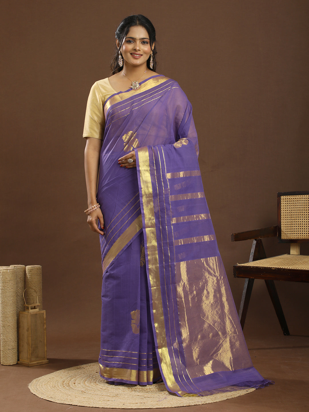 Jaswanti Purple Venkatagiri Saree
