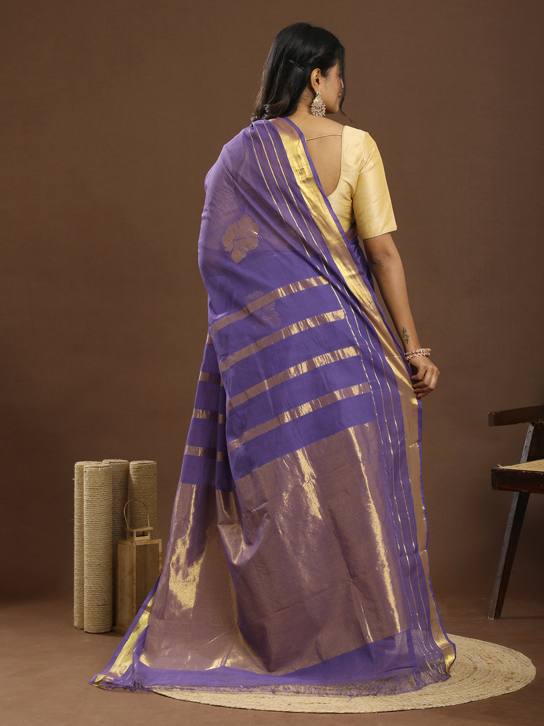 Jaswanti Purple Venkatagiri Saree