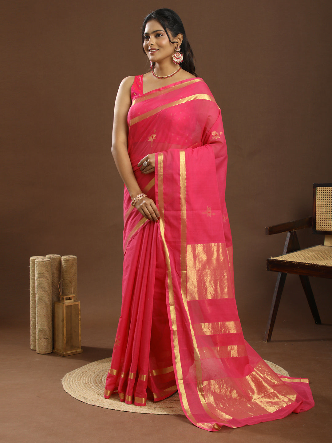 Kamal Fuchsia Venkatagiri Saree
