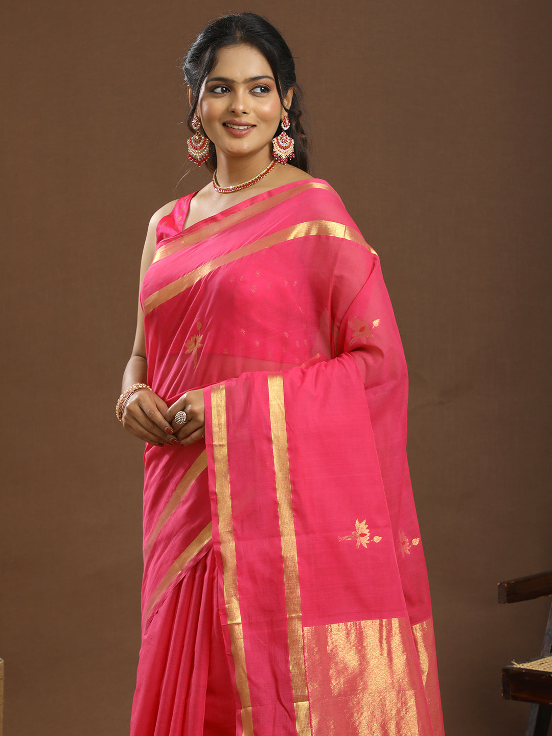 Kamal Fuchsia Venkatagiri Saree