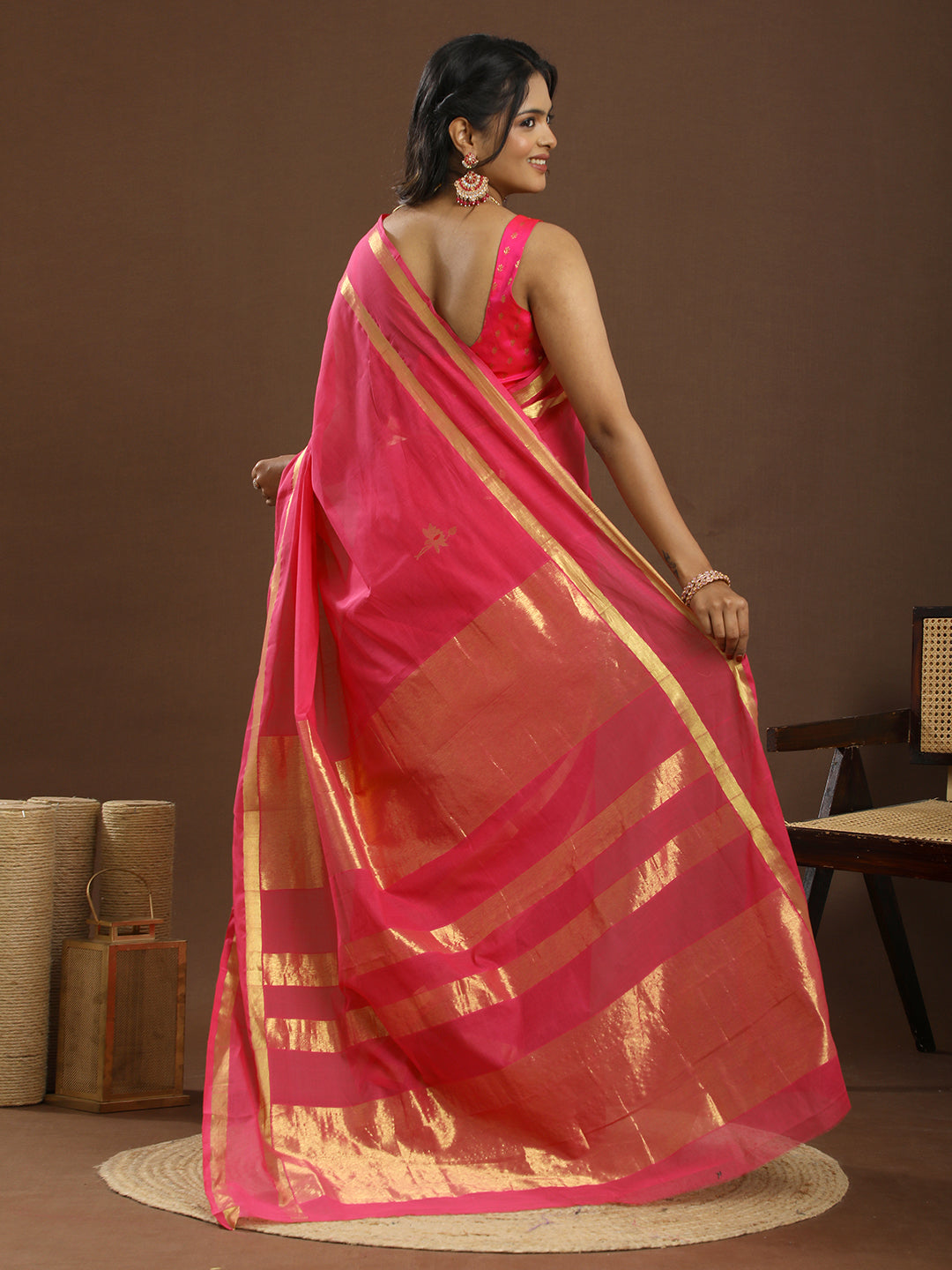 Kamal Fuchsia Venkatagiri Saree