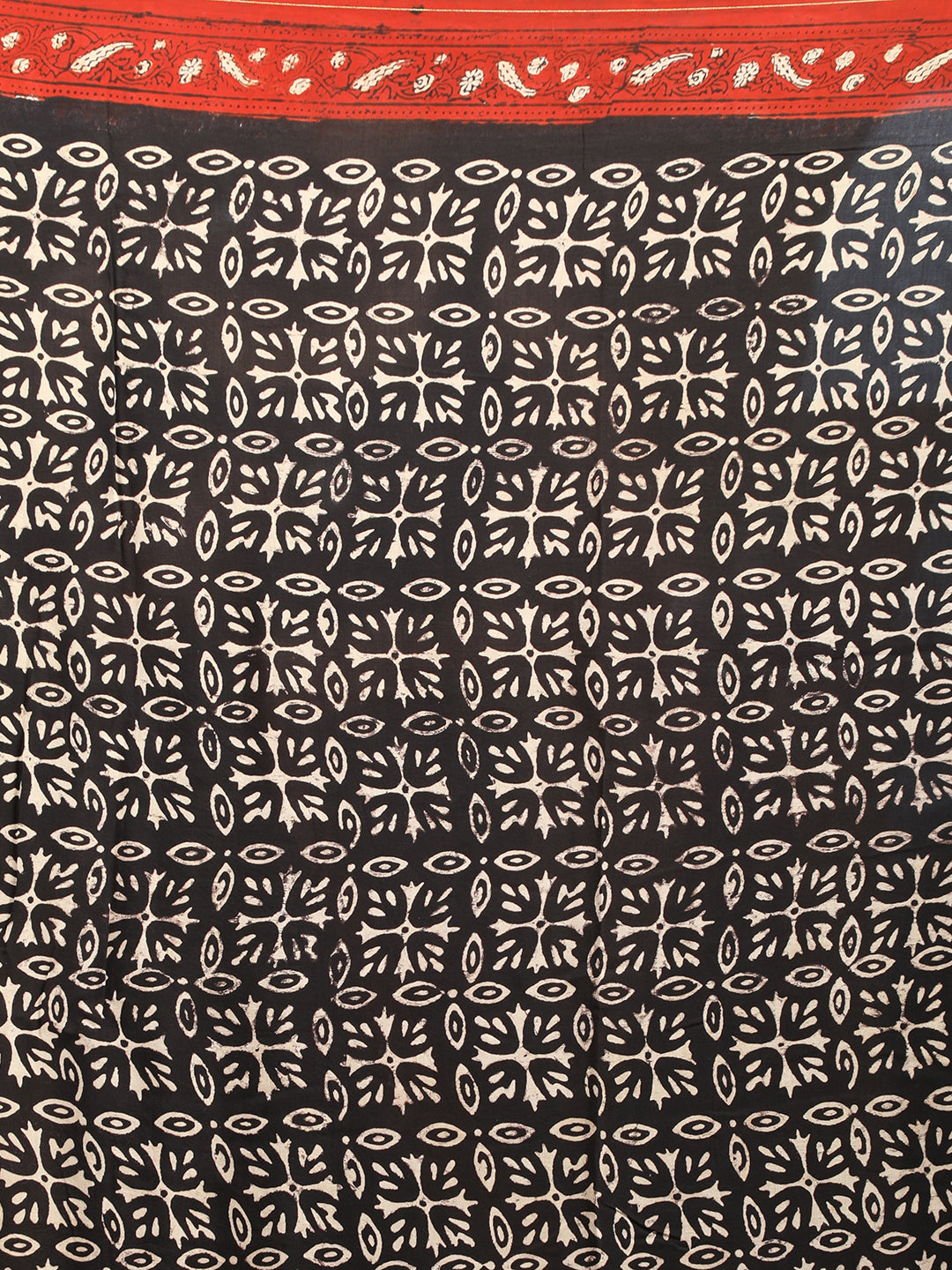 Karmakari Multicolored Ajrakh Saree