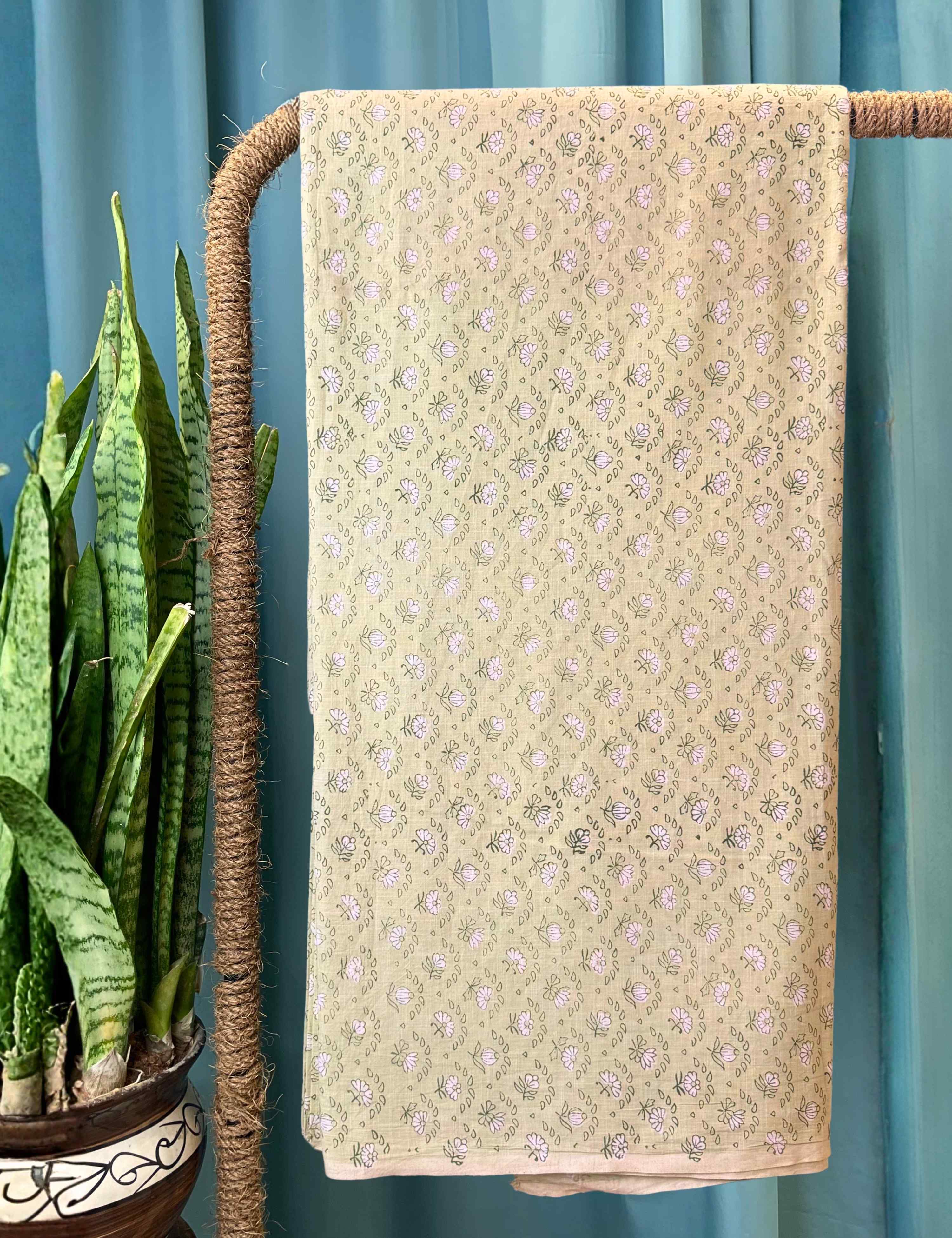 Limegreen Bagru Fabric