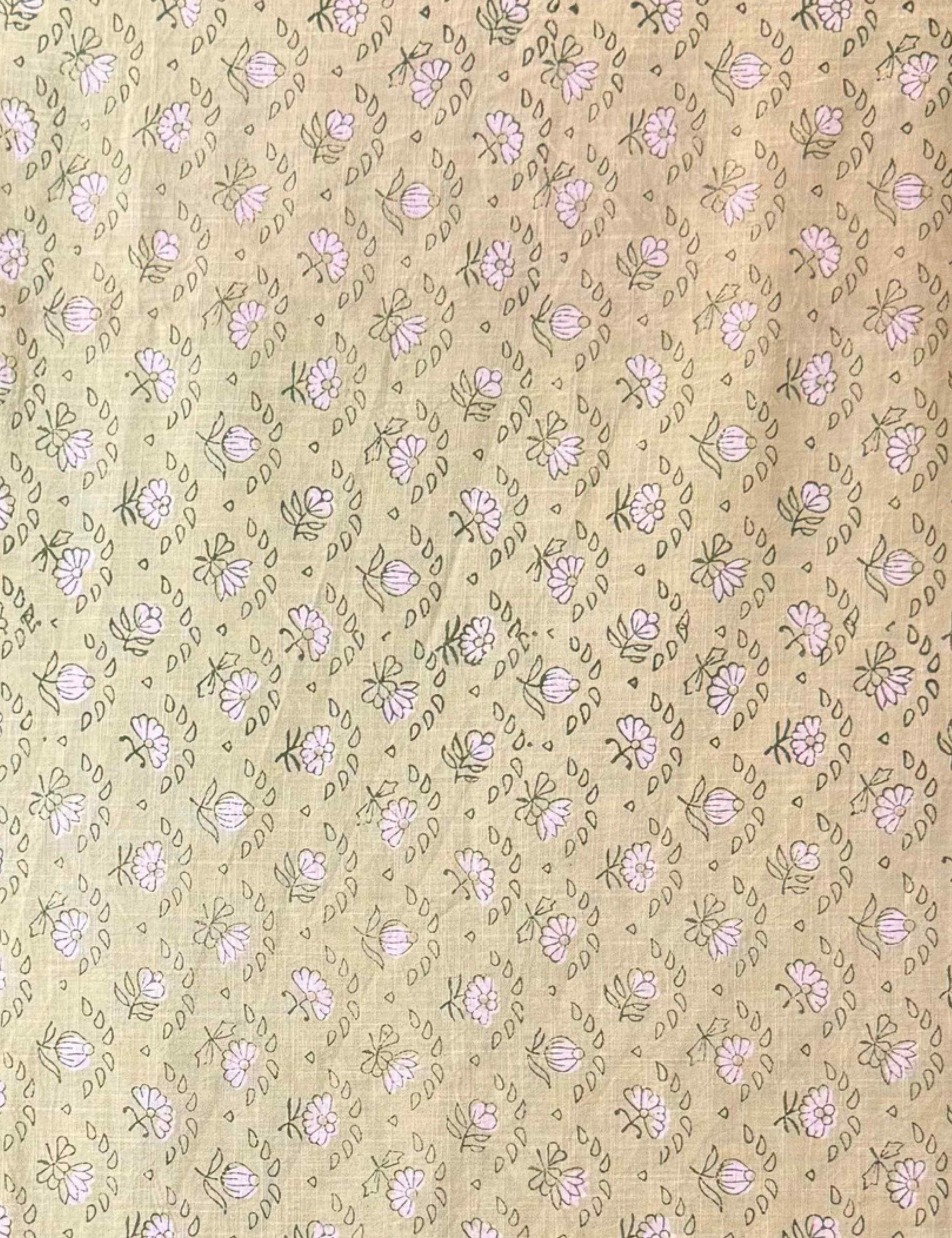 Limegreen Bagru Fabric