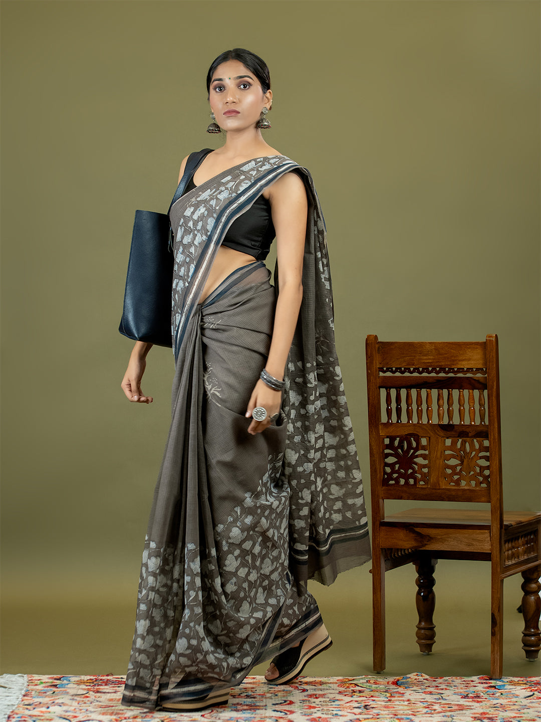 Resha Brown Dabu Saree