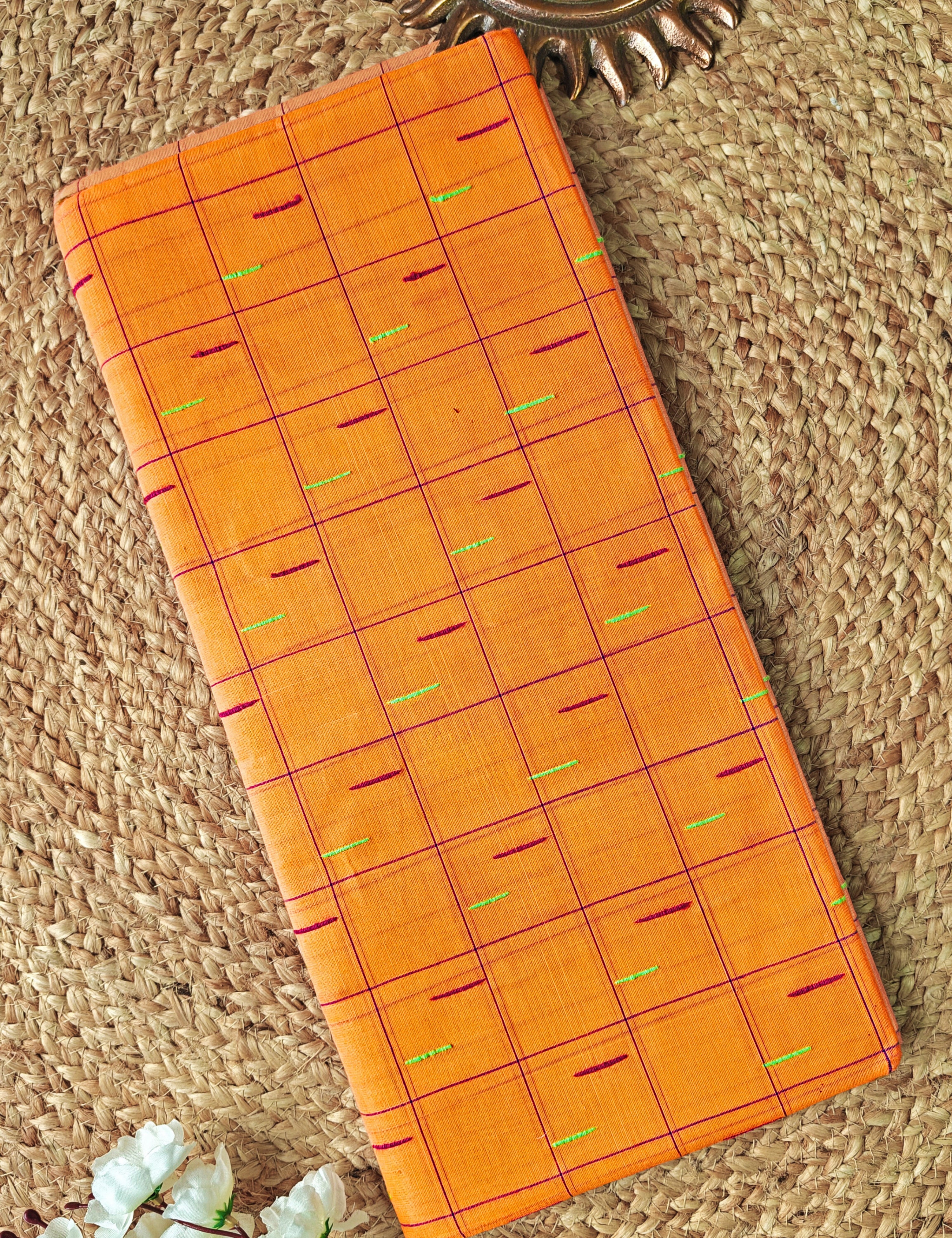 Sudha Orange Venkatagiri Saree