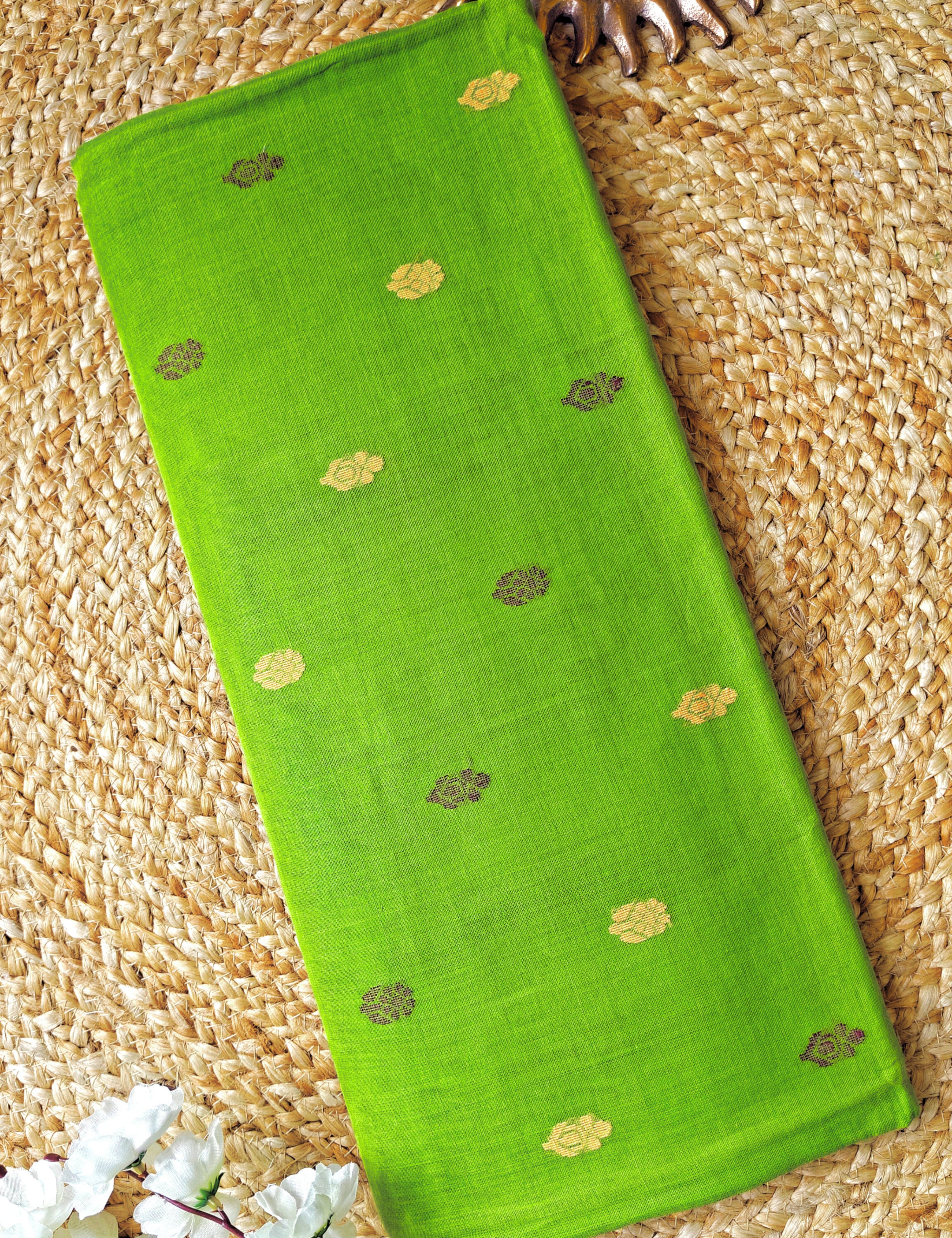 Sudha Limegreen Venkatagiri Saree