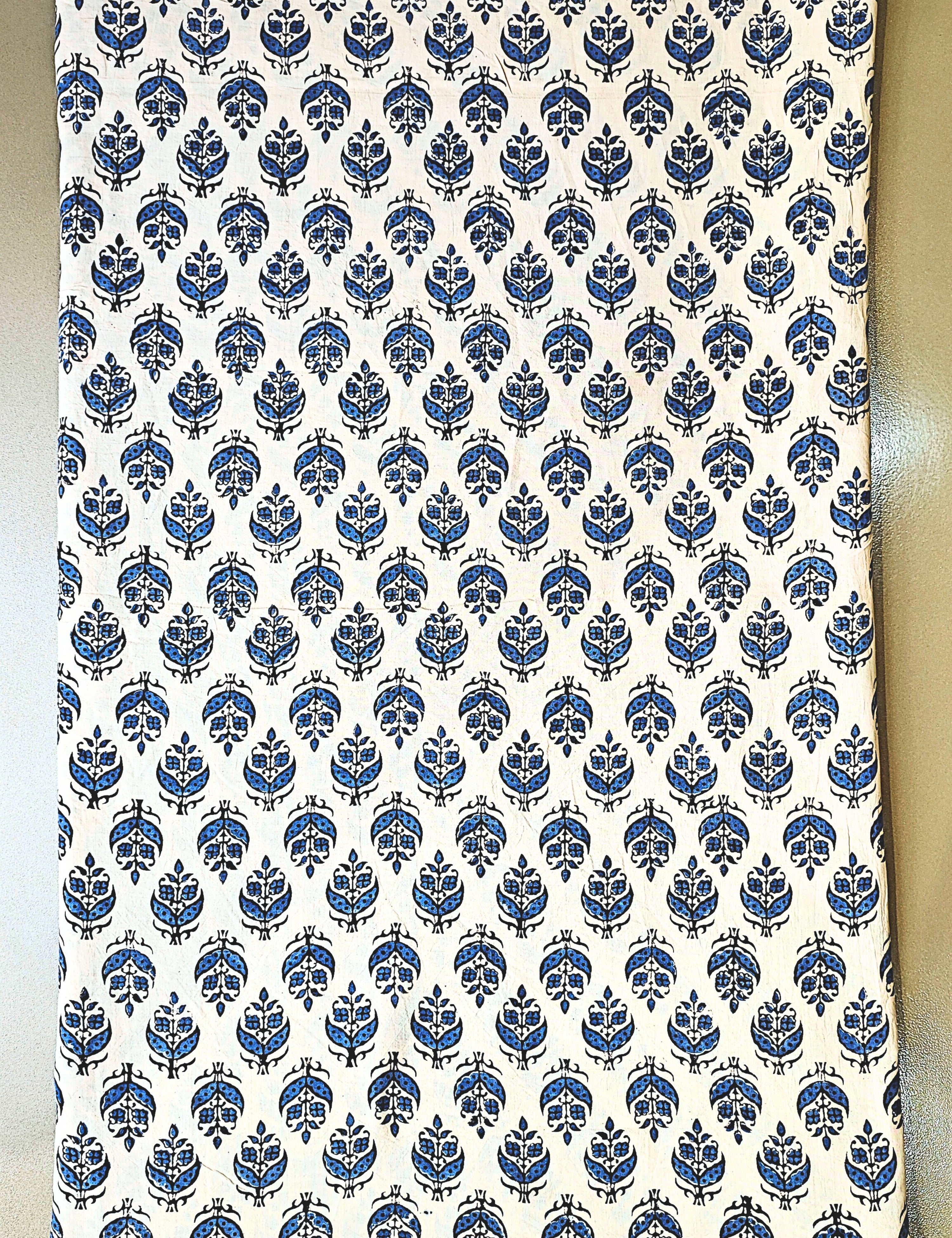 Cream Bagru Fabric