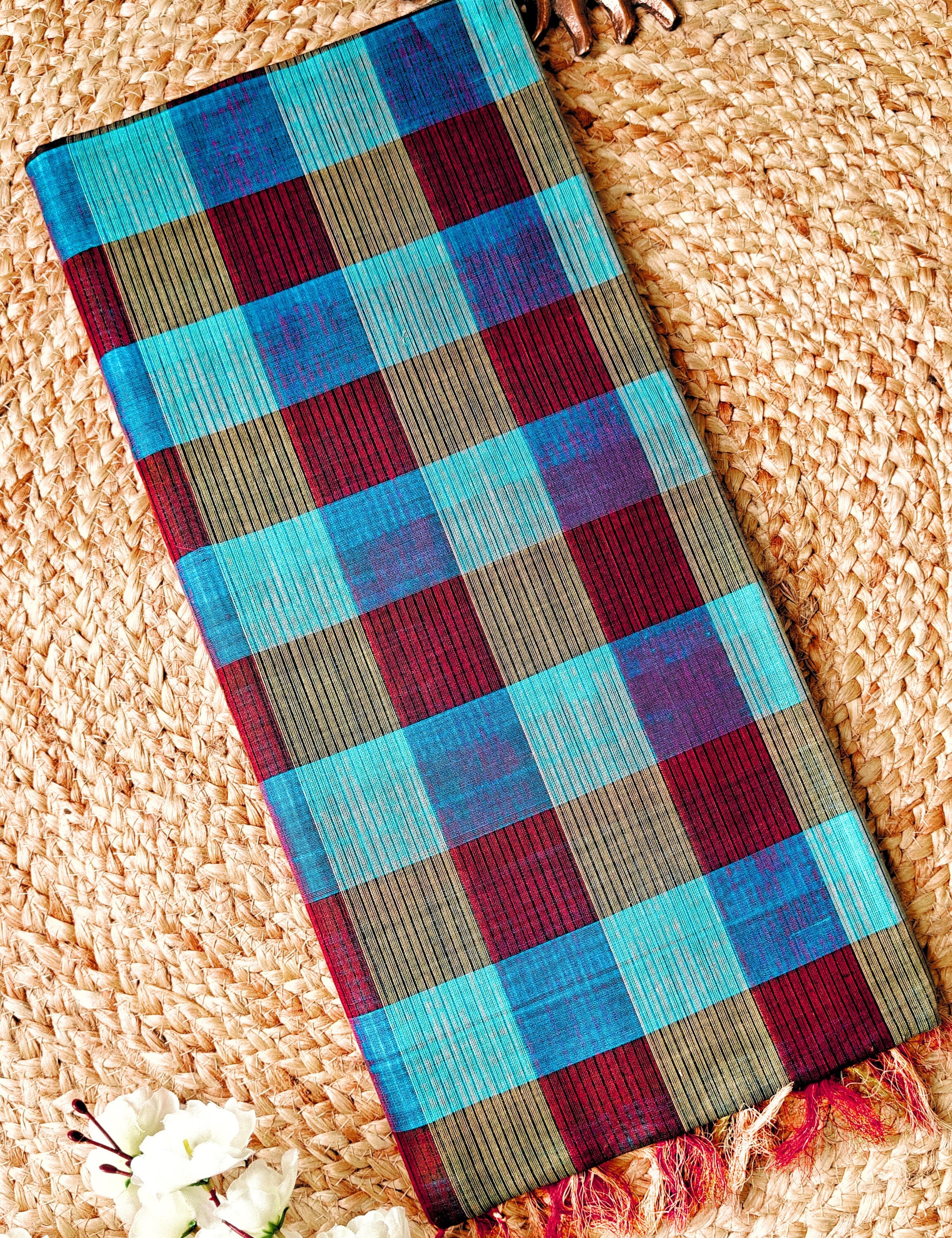 Sudha Blue Venkatagiri Saree