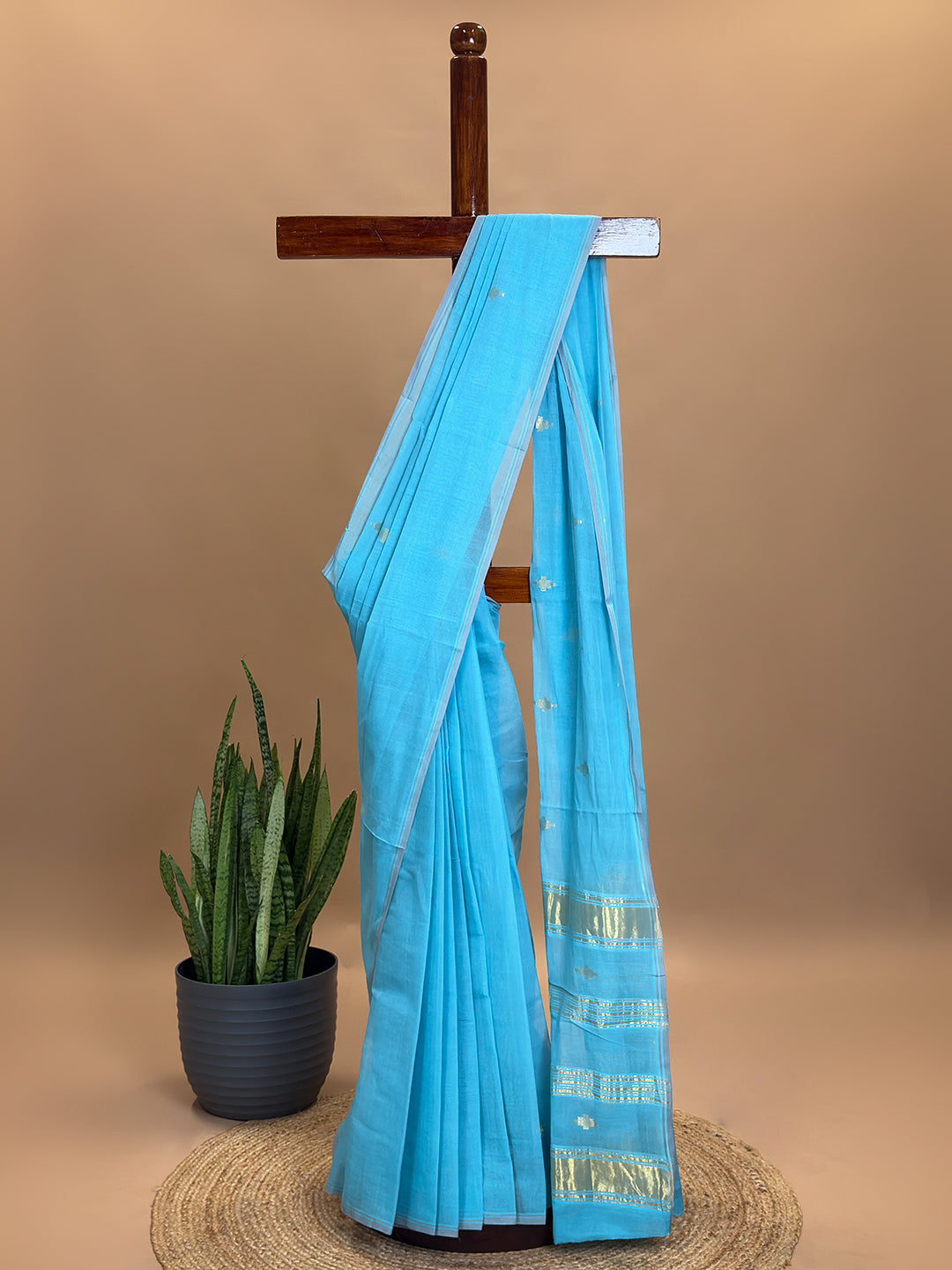 Jharna Blue Venkatagiri Saree