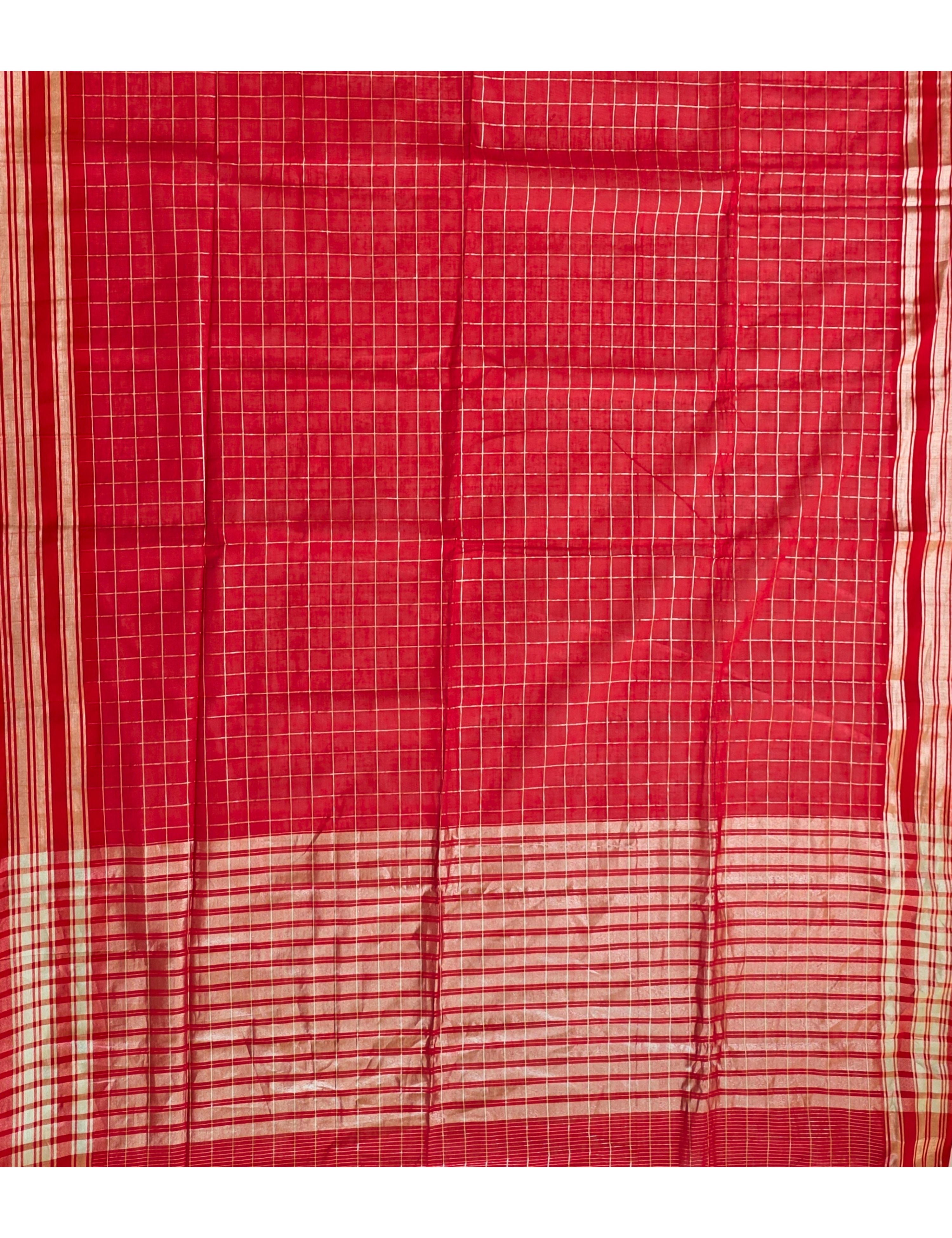 Kattam Red Venkatagiri Saree