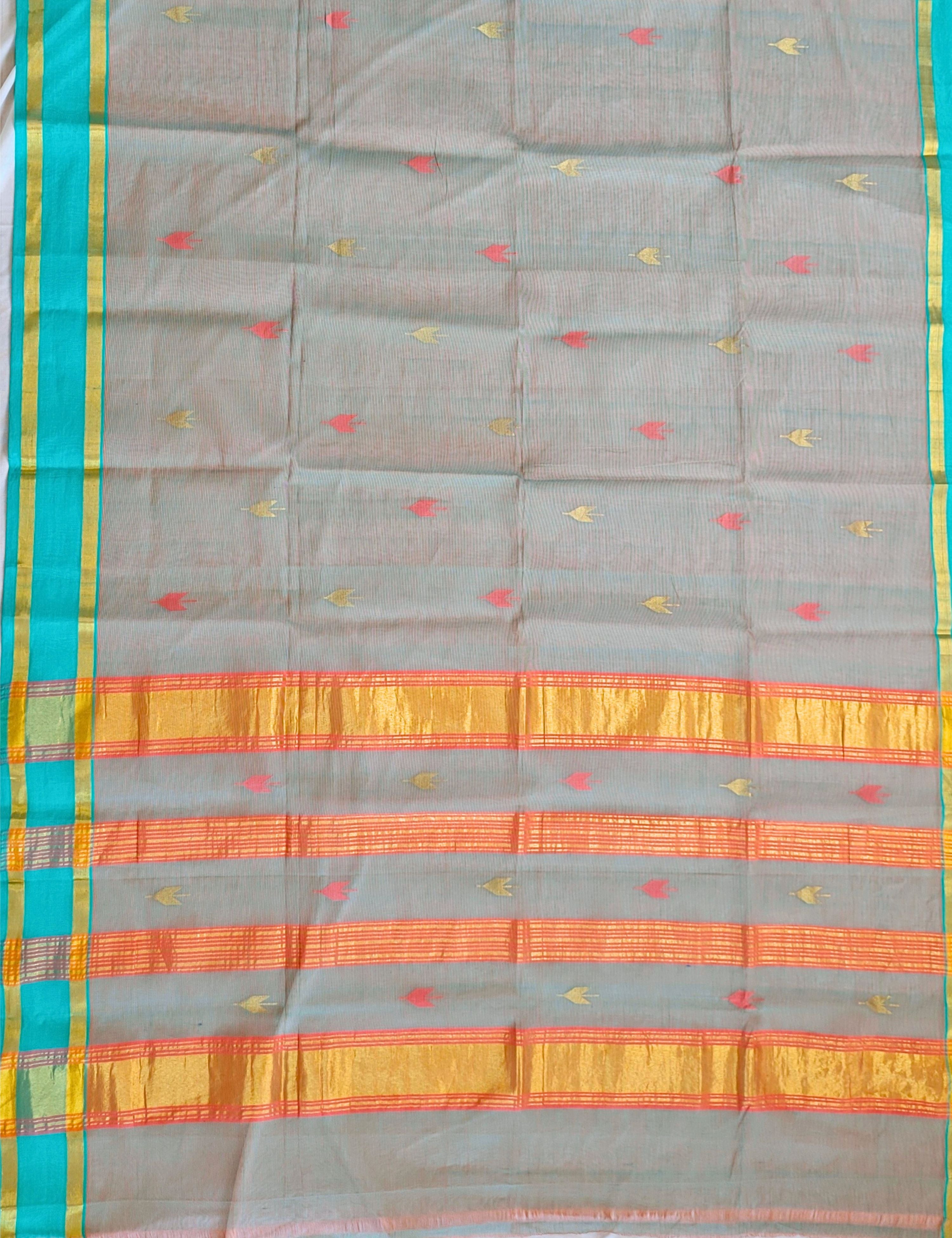 Durva Grey Venkatagiri Saree