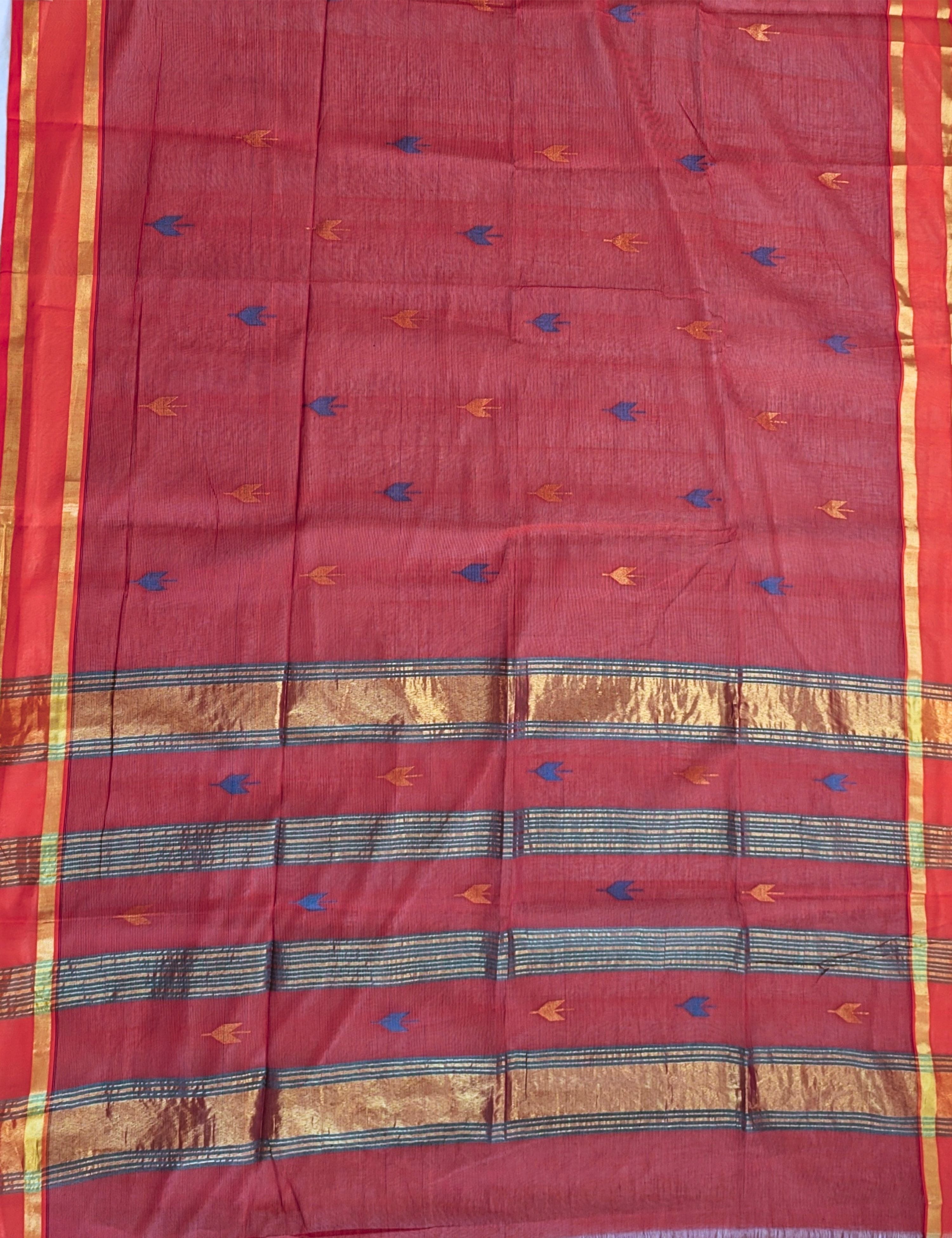 Durva Maroon Venkatagiri Saree