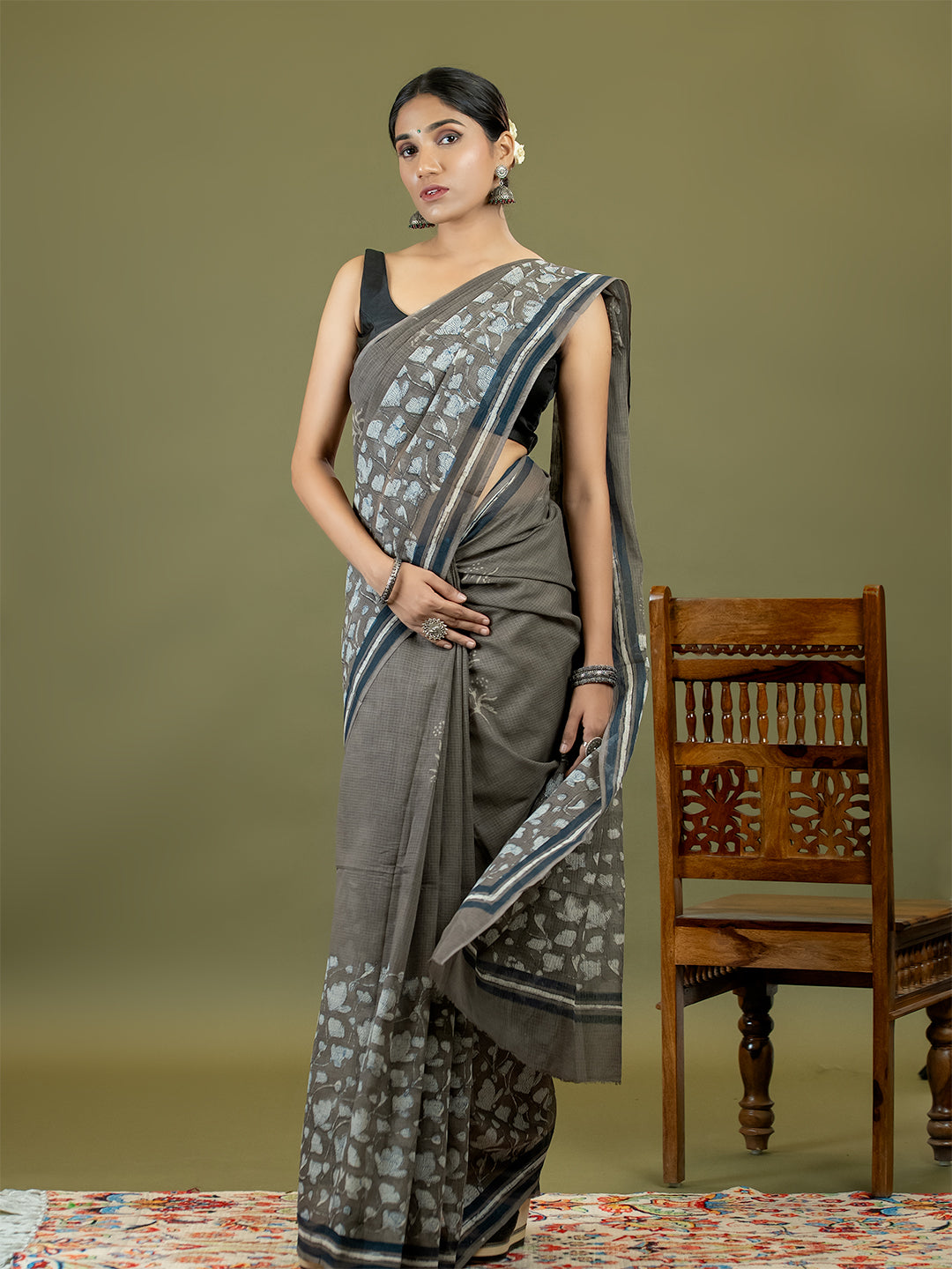 Resha Brown Dabu Saree