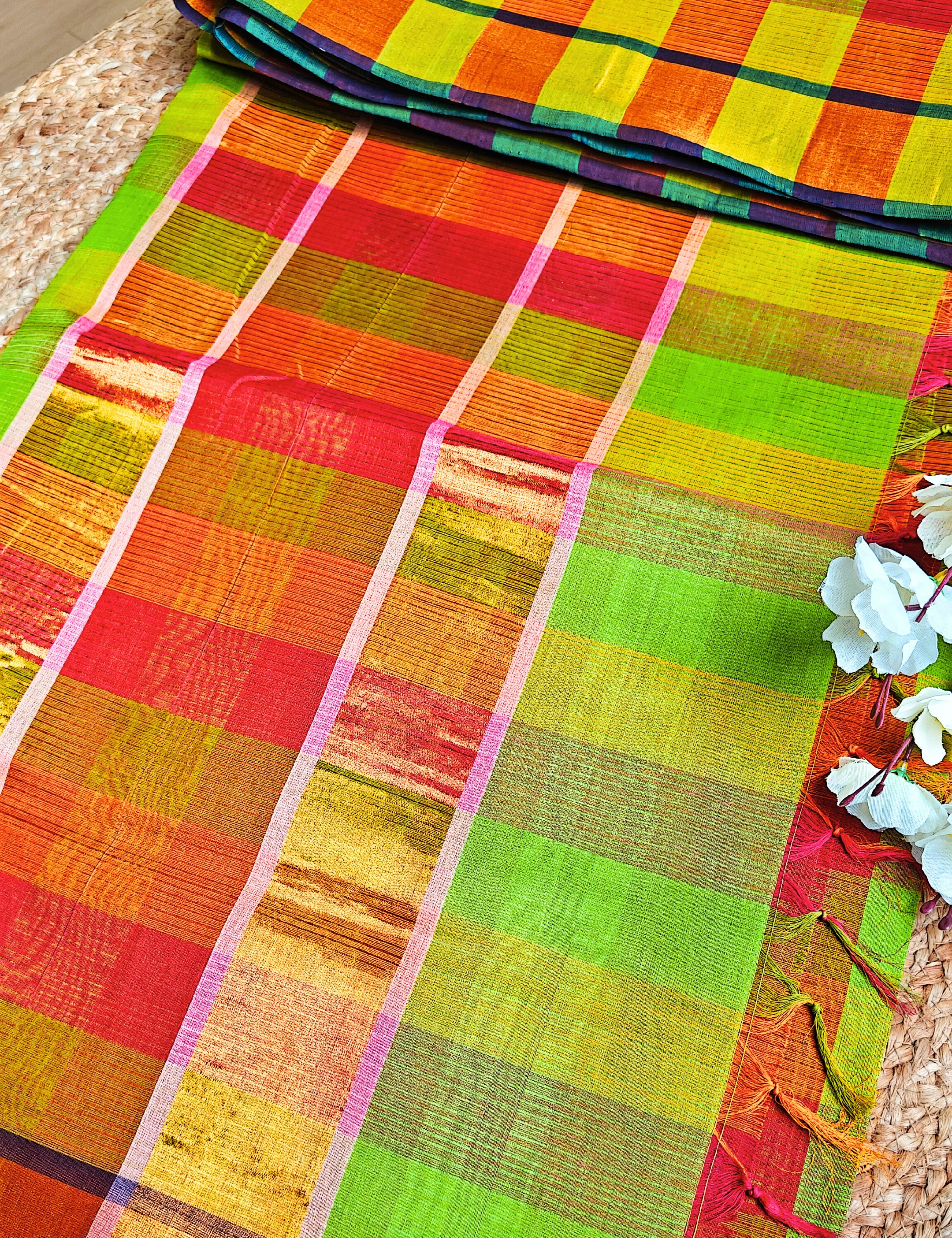 Sudha Rust Venkatagiri Saree