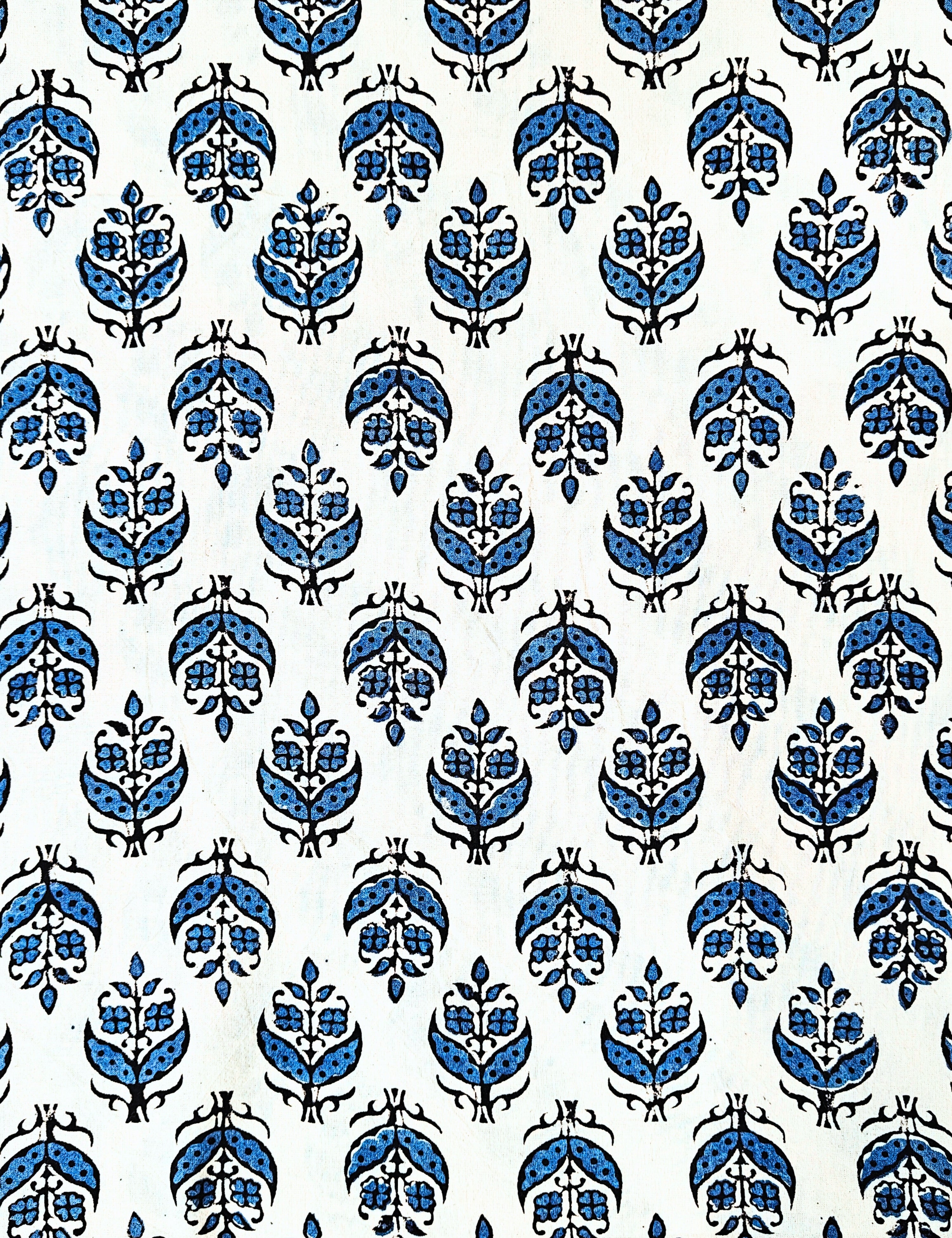Cream Bagru Fabric