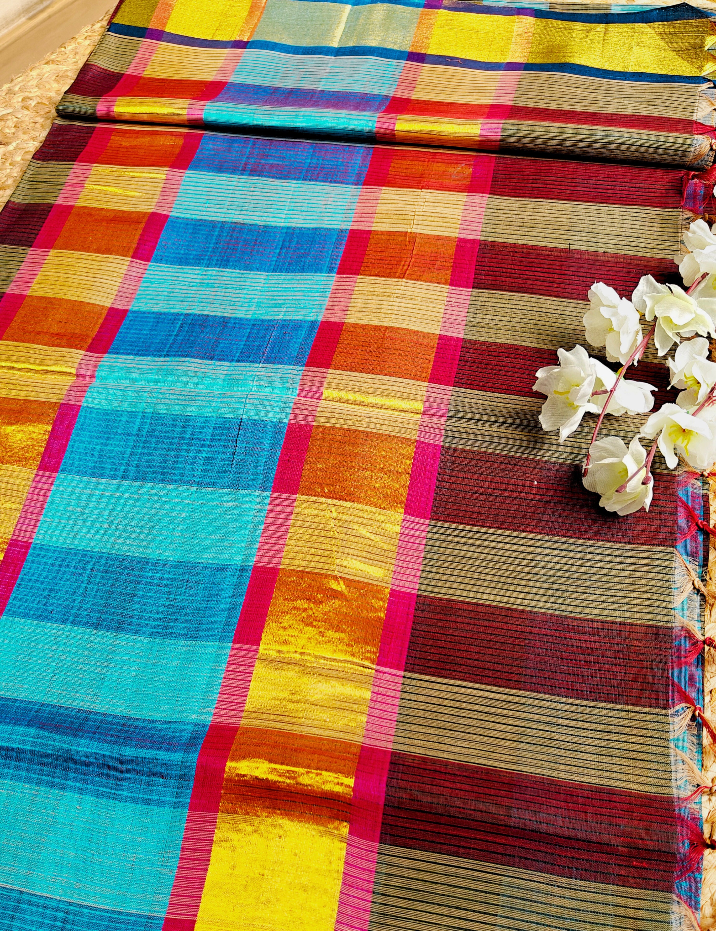 Sudha Blue Venkatagiri Saree