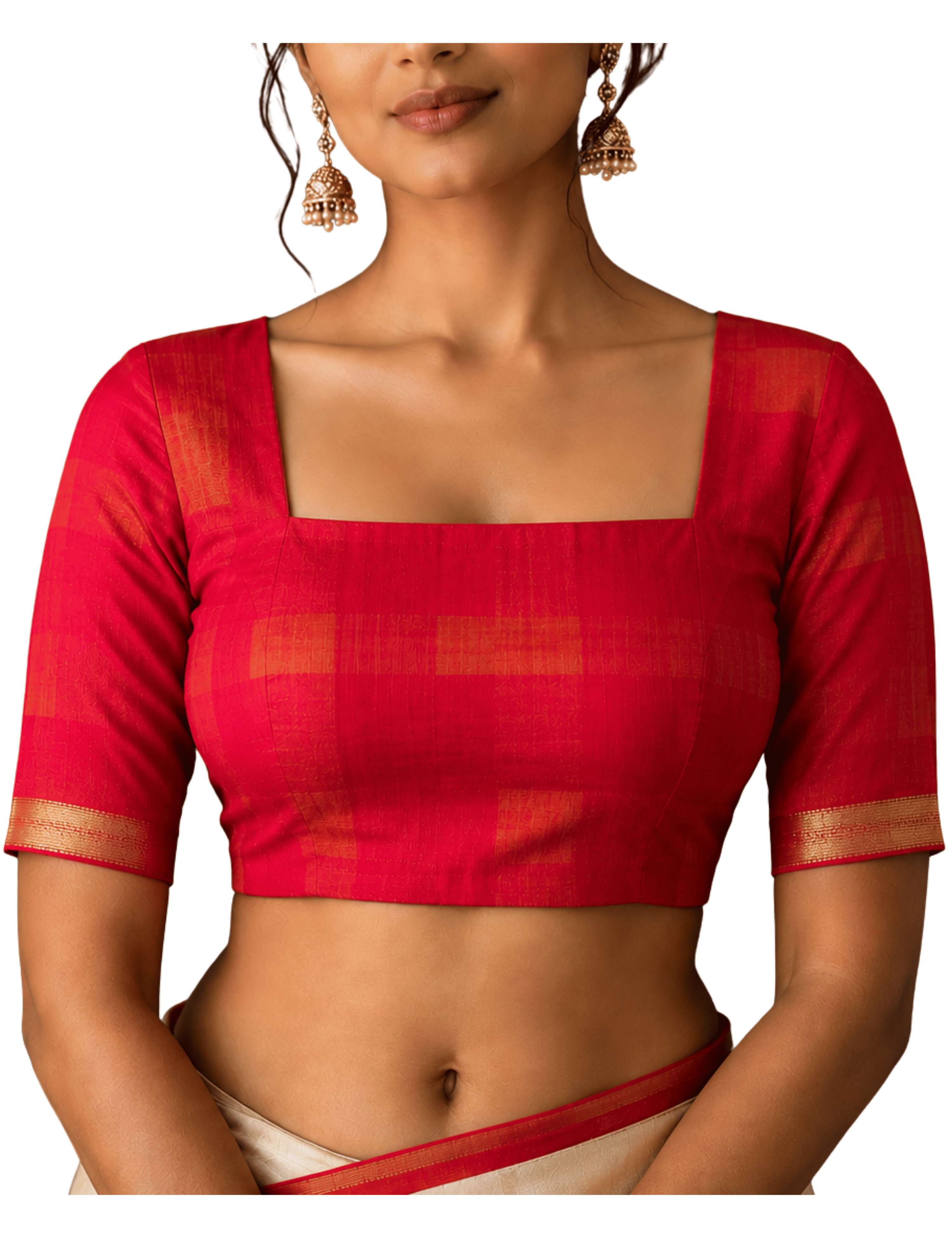 Rangili Orange Negamam Cotton Saree