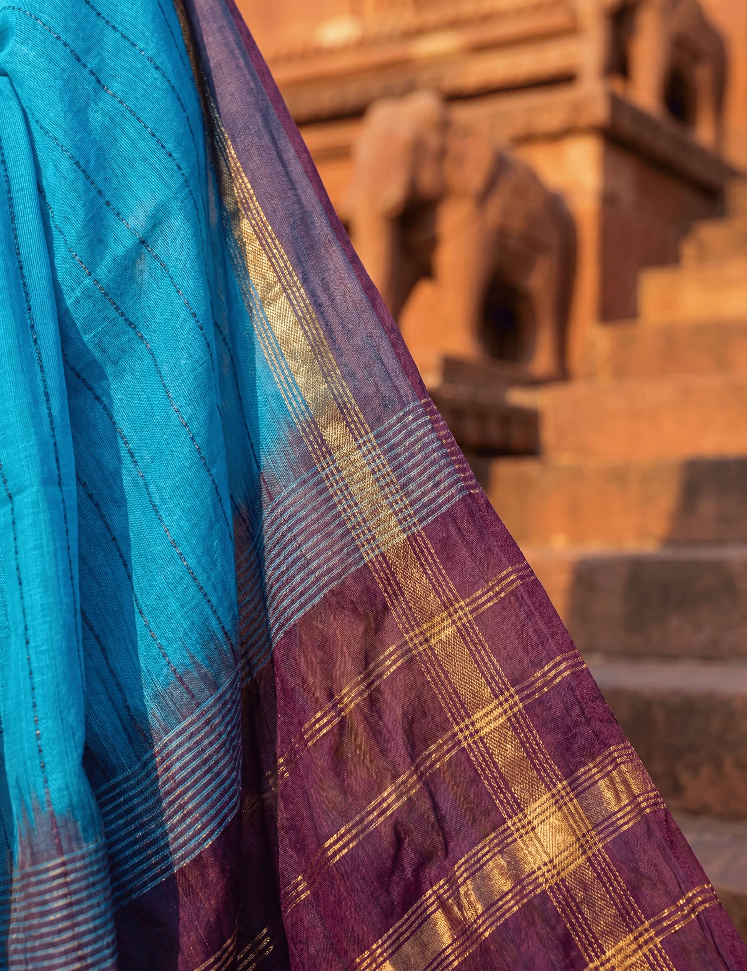 Ashima Green Negamam Cotton Saree