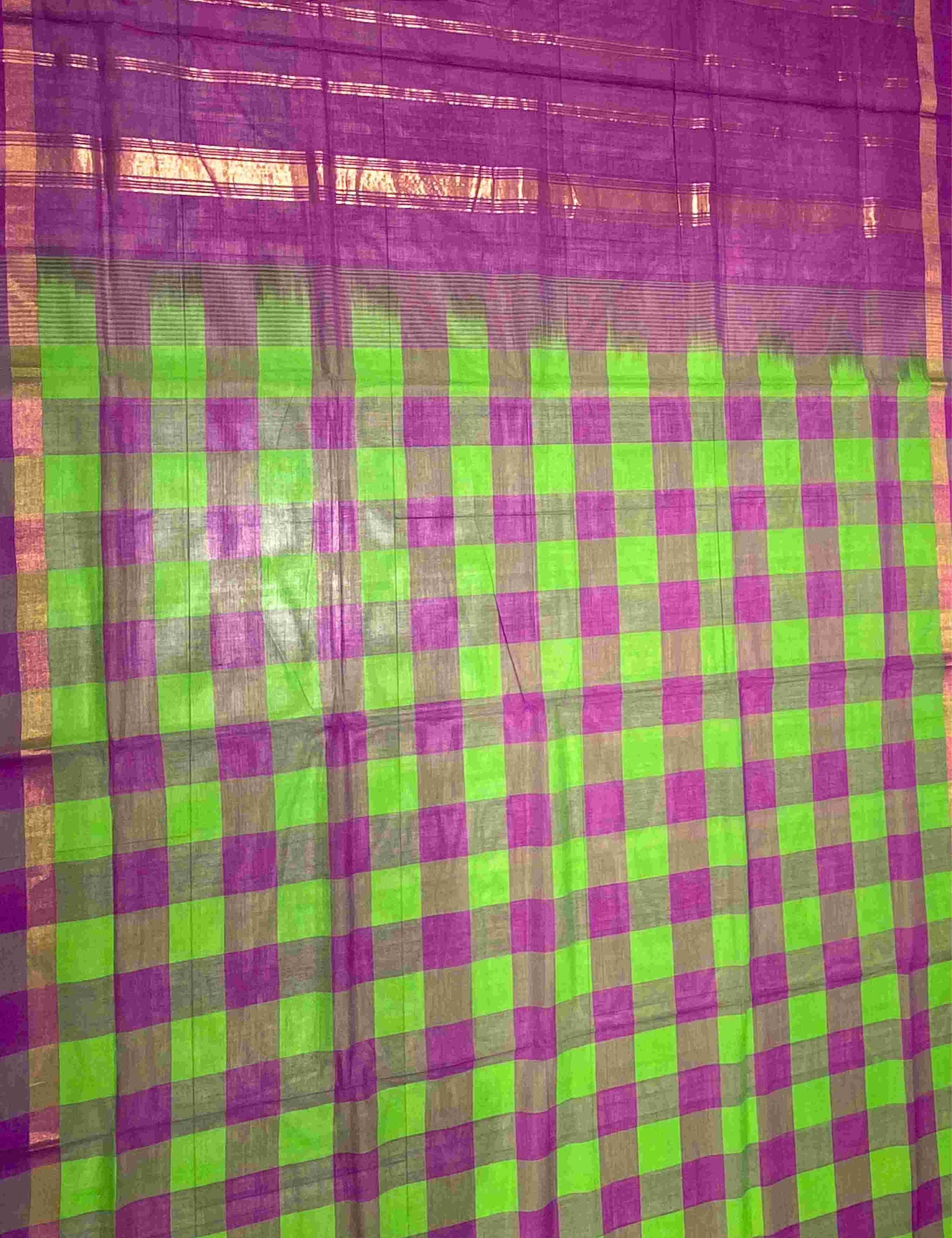 Rangili Purple Negamam Cotton Saree