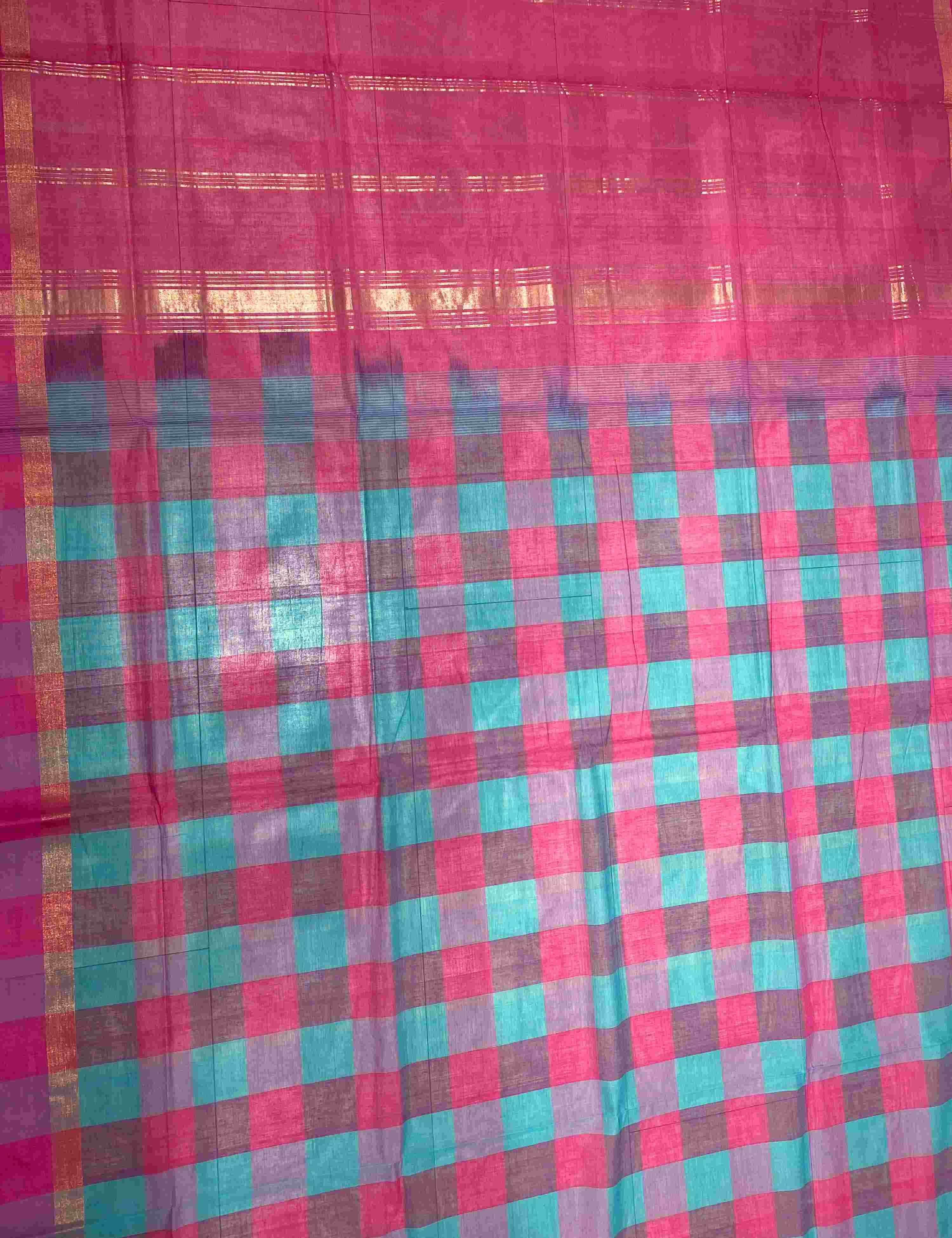 Rangili Blue Negamam Cotton Saree