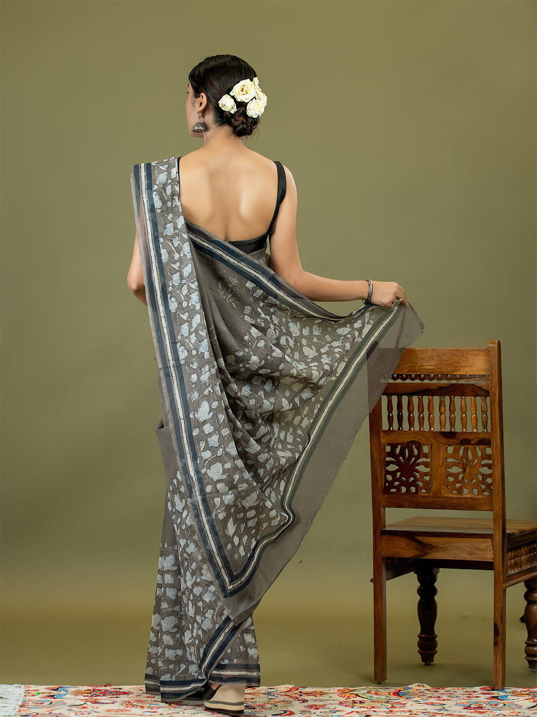 Resha Brown Dabu Saree