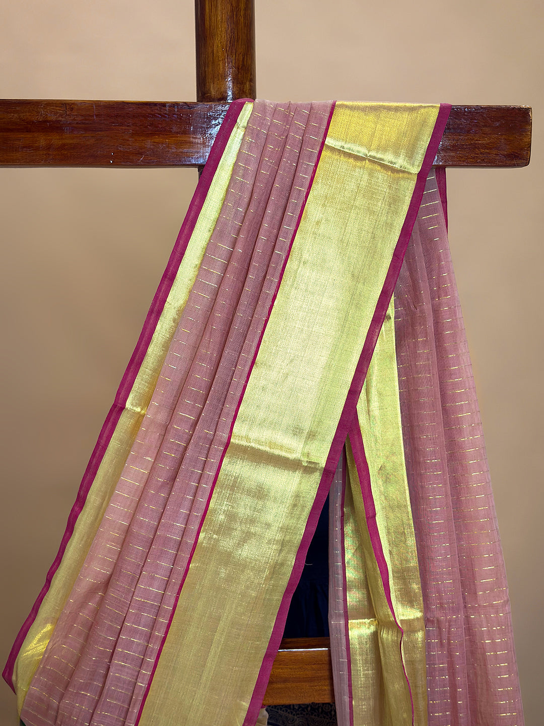Nanu Kattam Pink Venkatagiri Saree